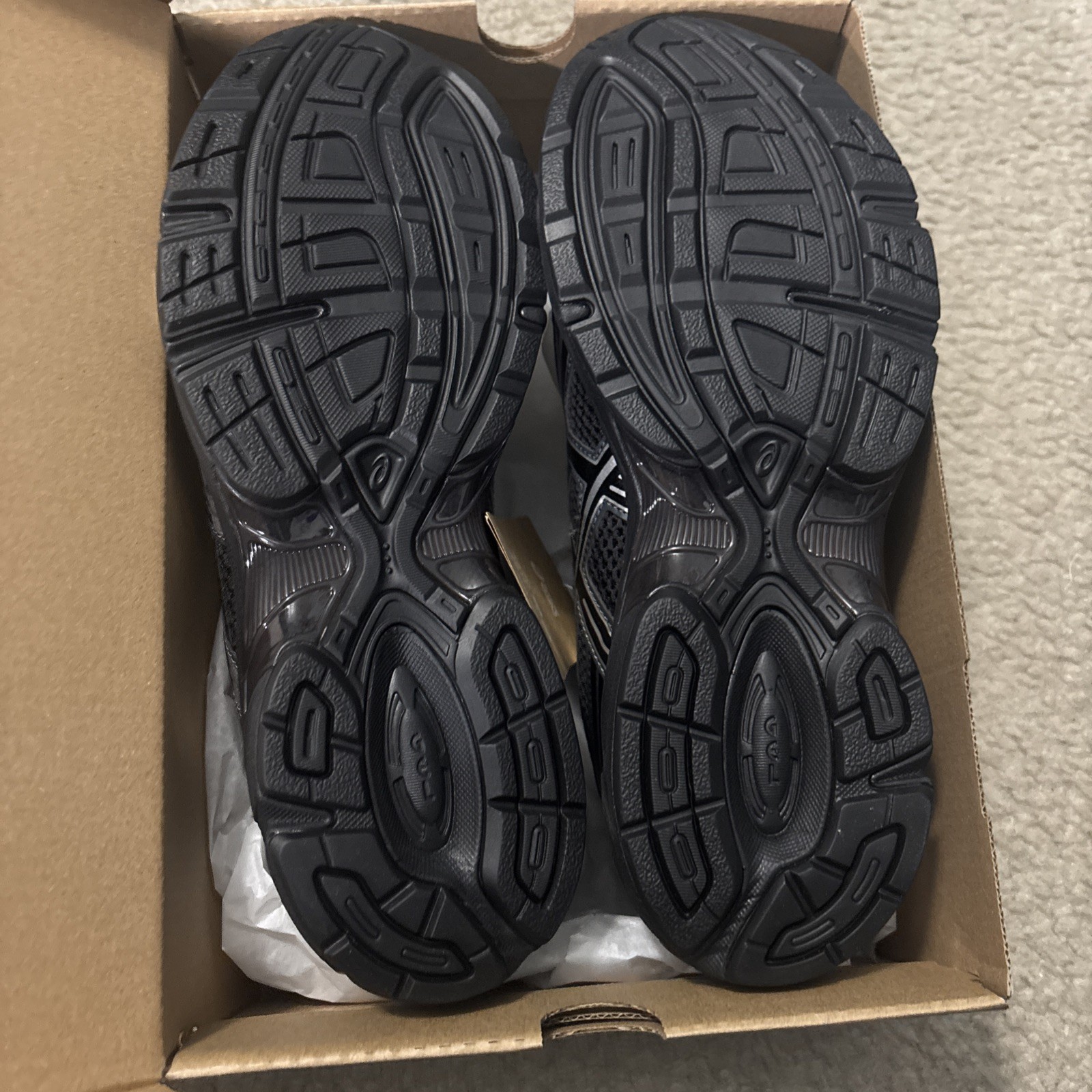 Asics Gel-1130 Black/Pure Silver Size 9.5