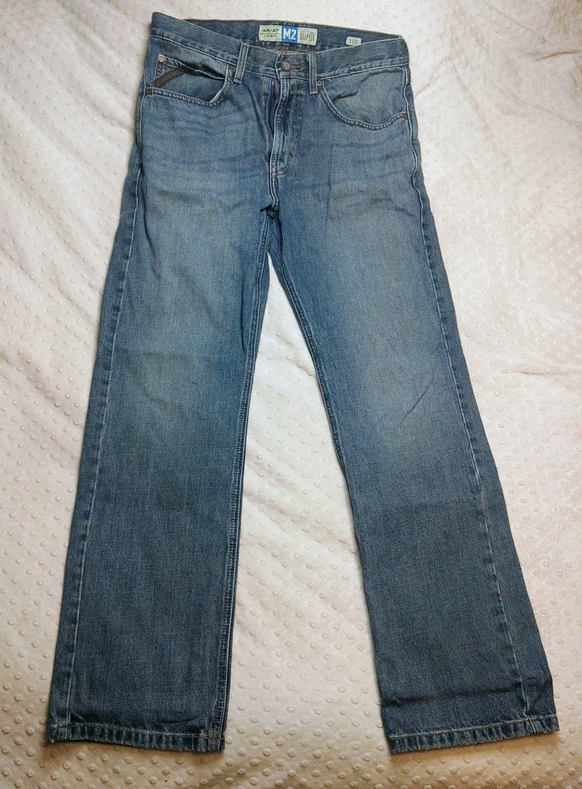 Ariat M2 Jeans Relaxed Boot Cut Men 31×32 Medium Wash Blue Legacy Western Cowboy