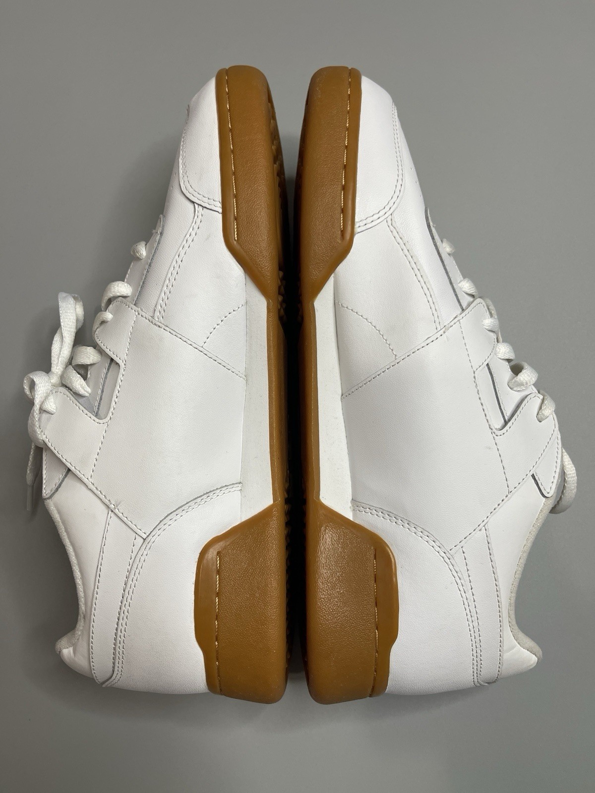 Reebok Workout Plus Men’s White Leather Low Top Lace-Up Sneakers CN2126