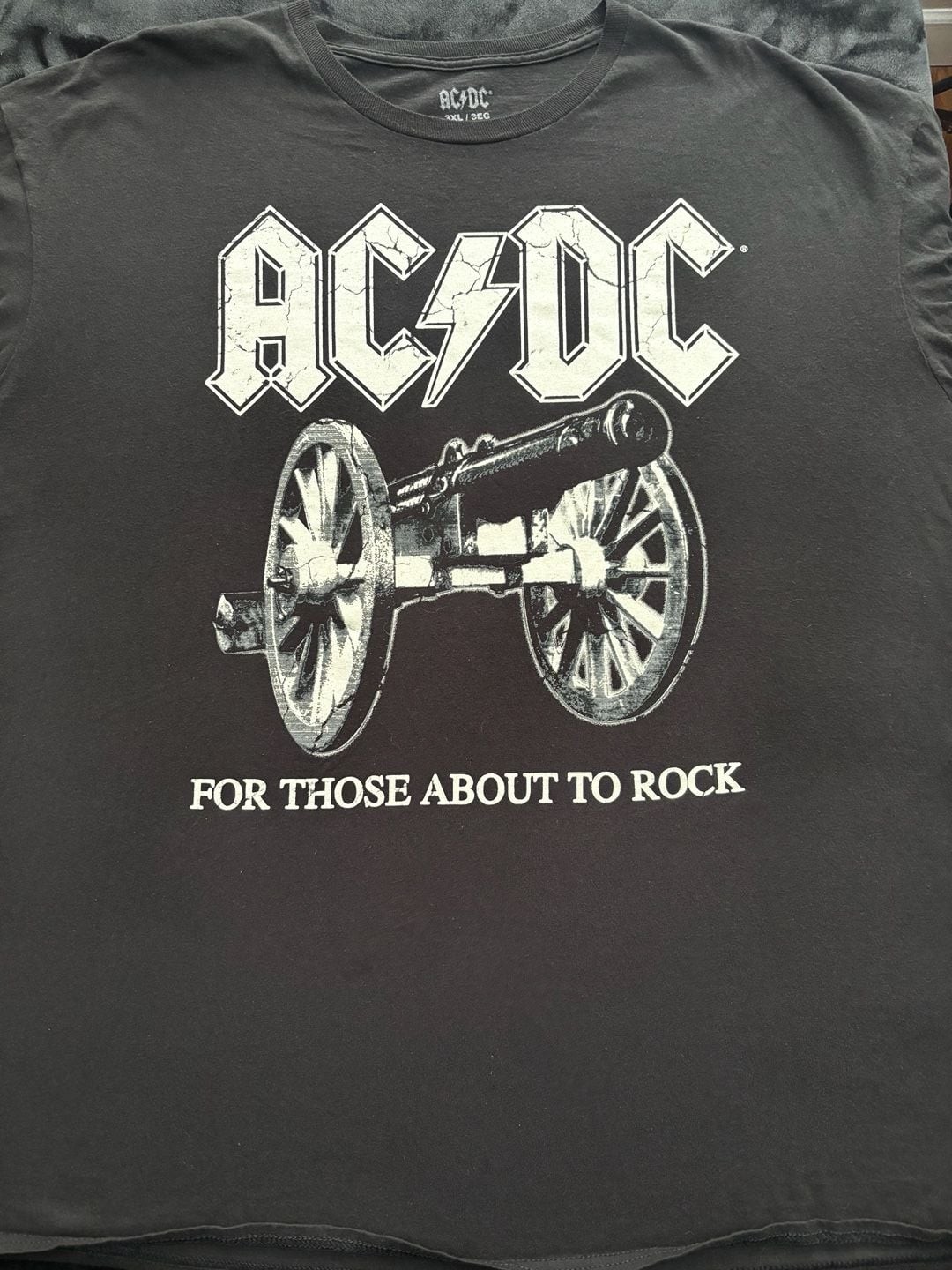 AC/DC For Those About To Rock Cannon Graphic Tee 3XL