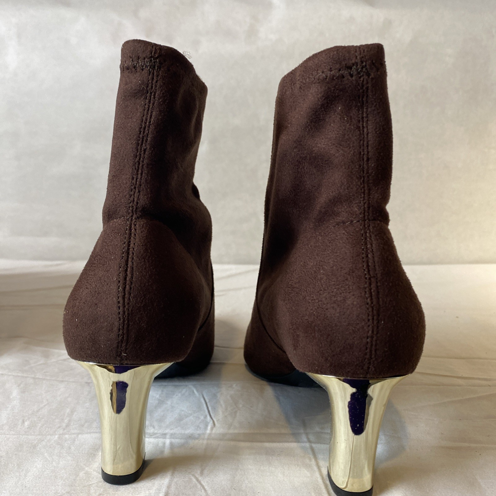 Alfani Bambey Brown Block Heel Ankle Boots Women’s US 8.5 M NEW