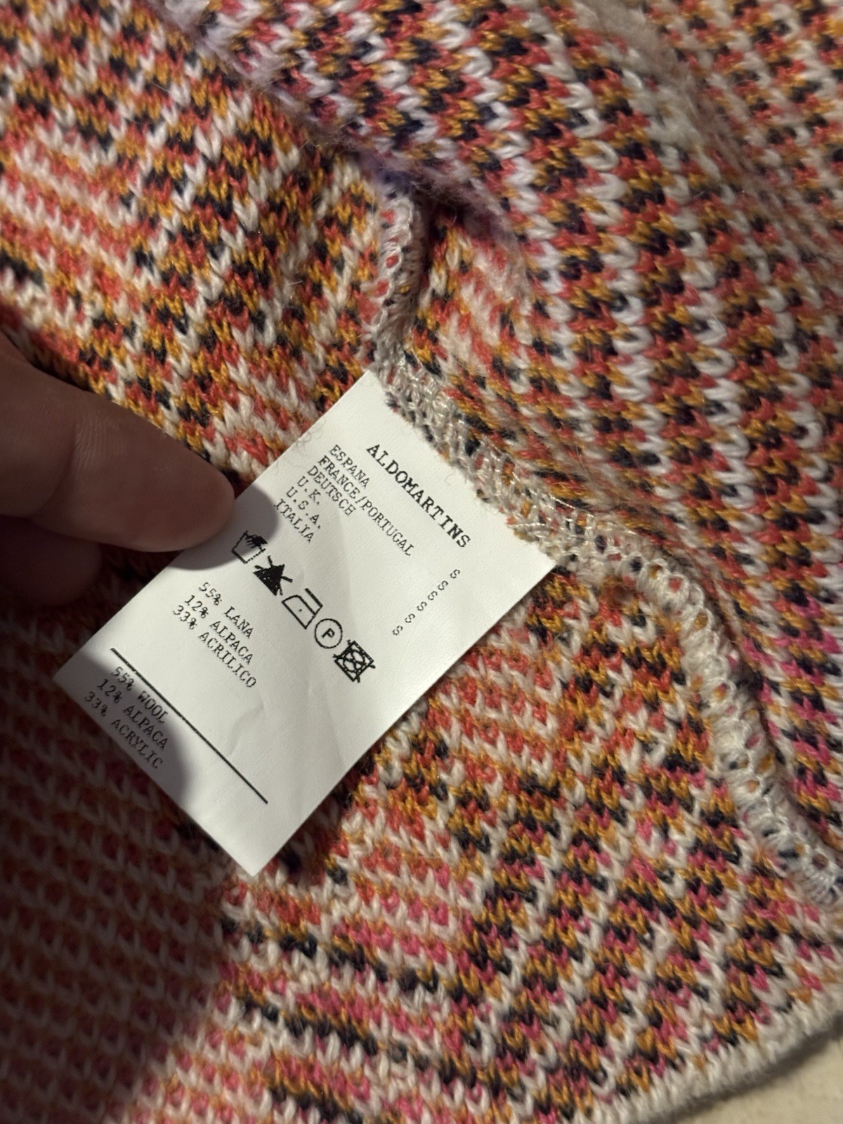 Anthropologie Aldomartins Maritza Floral S Cardigan Sweater Wool/Alpaca/Acrylic