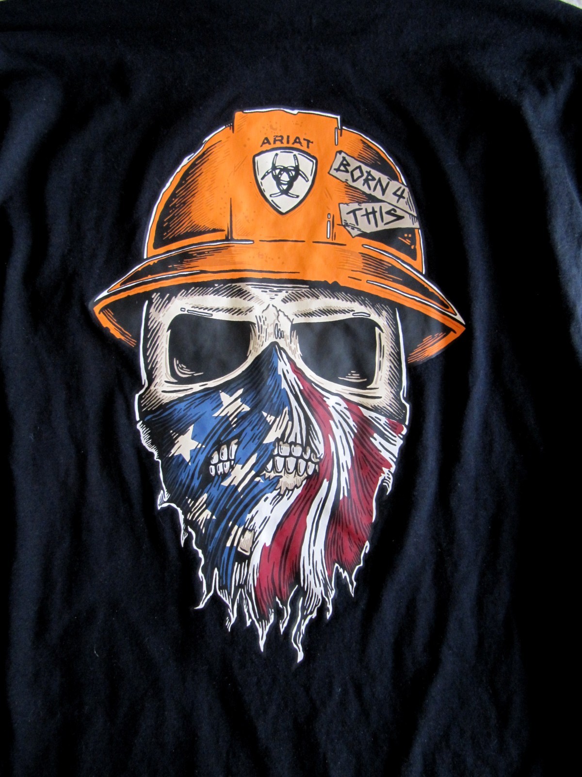Ariat Rebar Workman Born For This T-Shirt, Black, Size Small