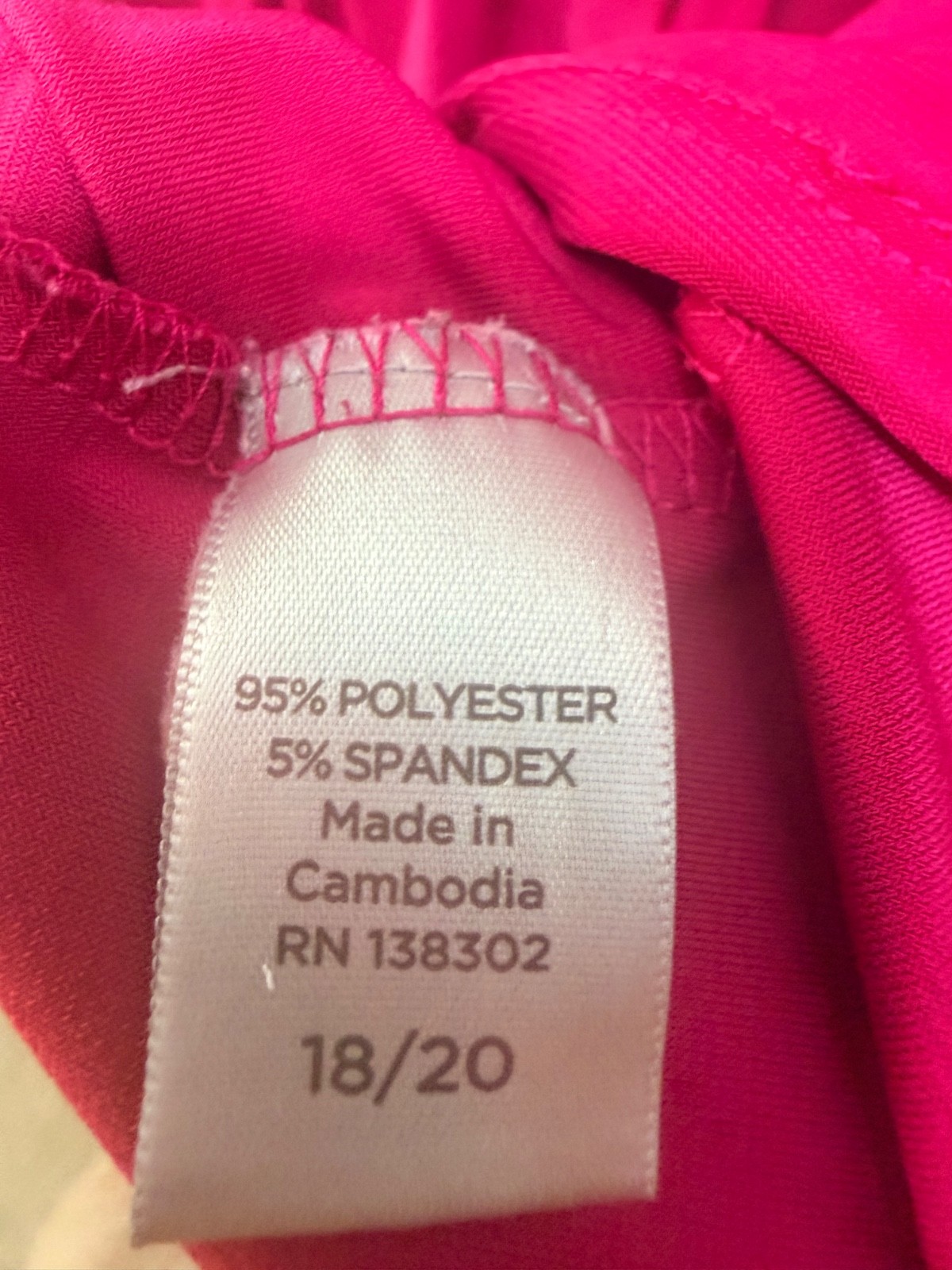 Avenue Womens 18/20 Pink Pintuck Tunic Top Roll Tab Sleeves Stretch Knit Plus Si