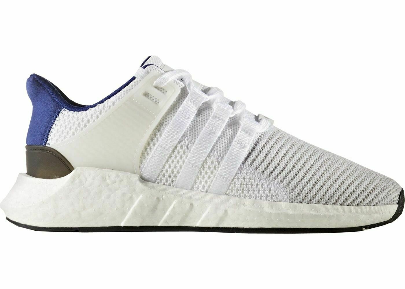 Adidas EQT Support 93/17 White Blue Black Boost Gym Shoes NMD BZ0592 Size 5