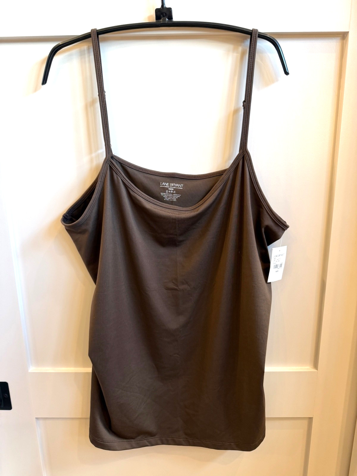 Lane Bryant Brown Cami Size 18 / 20 92% Nylon / 8% Spandex NWT