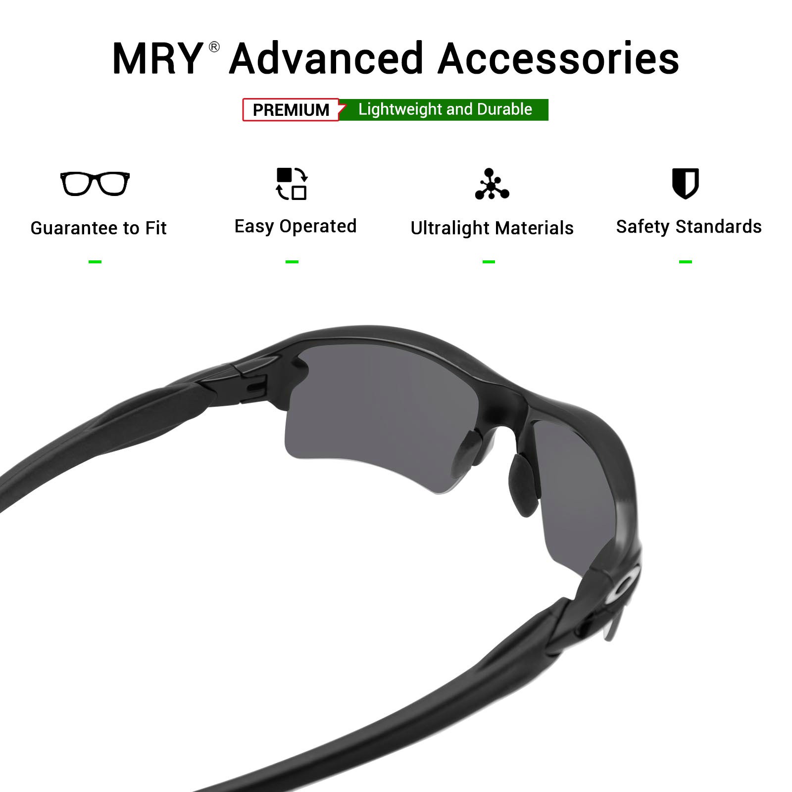 hdhut Rubber Kit Ear Socks & Nose Piece for-Oakley Flak 2.0 XL Sunglasses