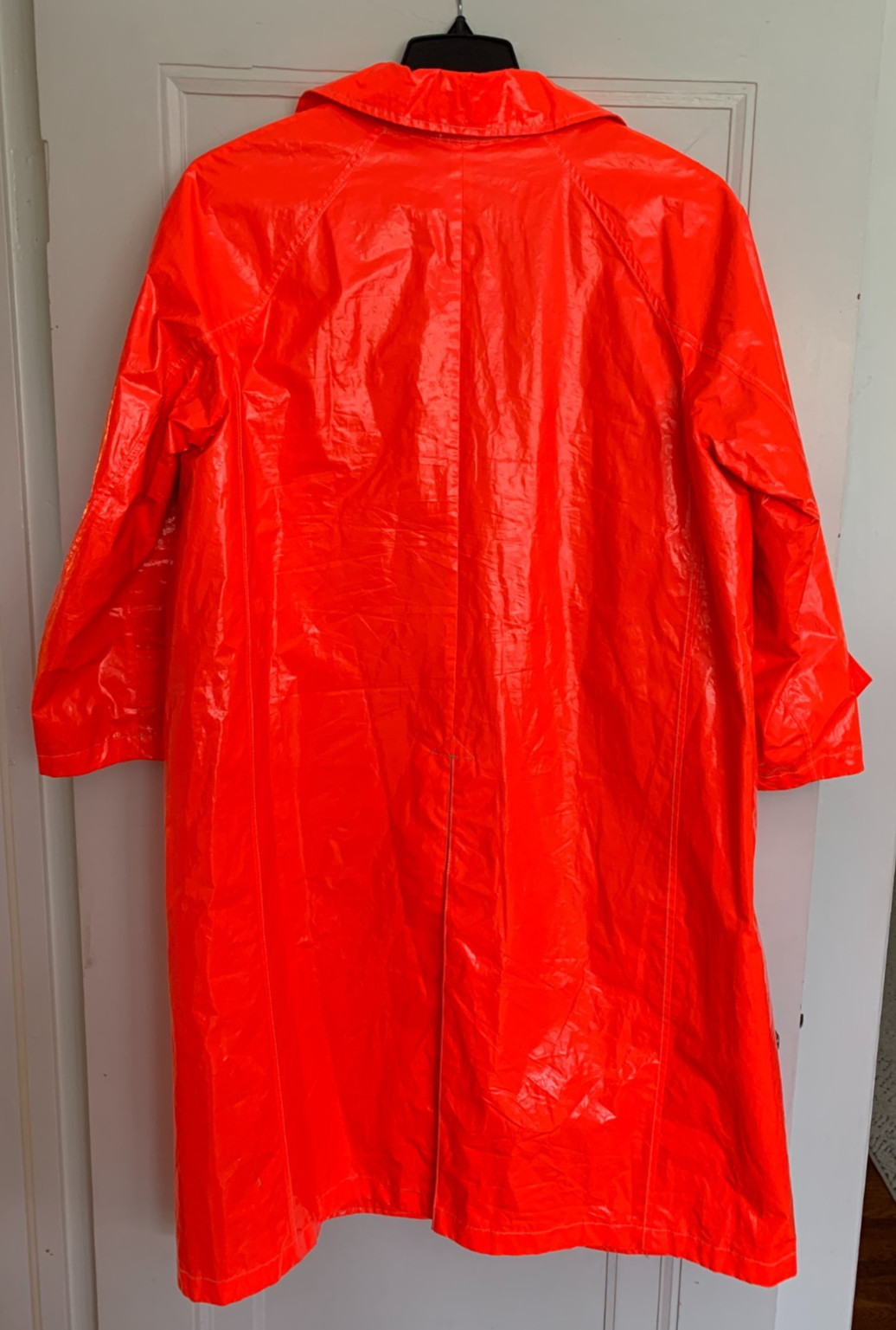 Aspesi Long Raincoat Bright Orange with Removable Insulated (Thermore) Lining
