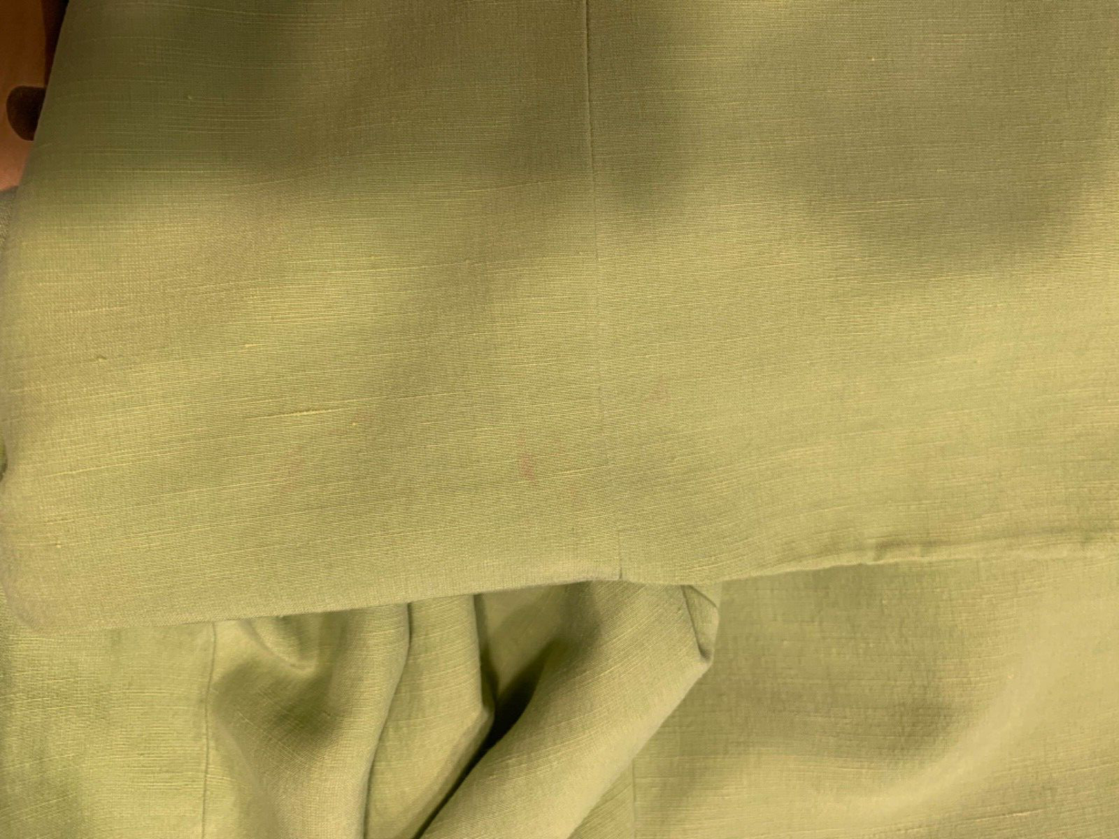 Coldwater Creek Jacket Silk Linen Button Front Shoulder Pads Sz 14