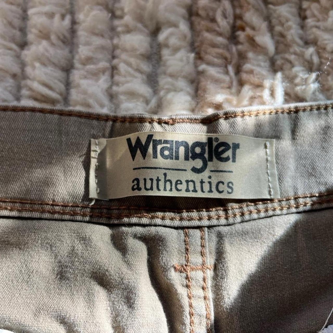 Wrangler Men’s Beige Cargo Pants 30W Cotton/Spandex Twill Regular Straight