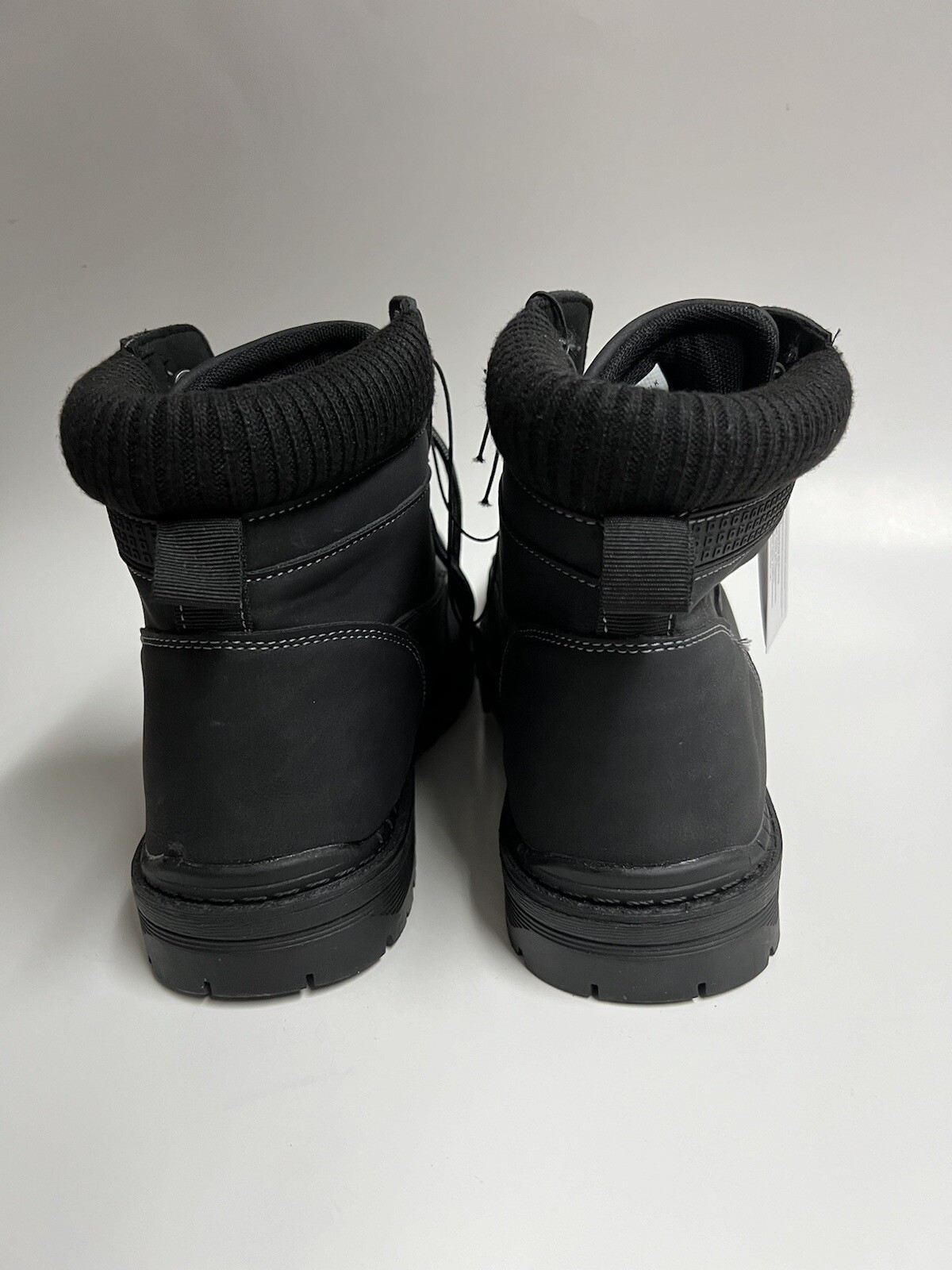 CHEROKEE Men High-Top Men Black Boots Sz 10m All Man Made Material New