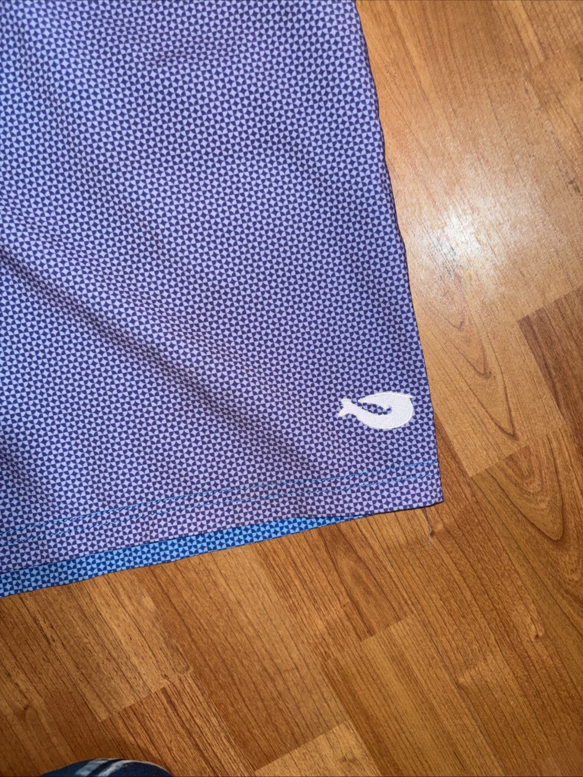 Mojo Fishing Shorts Mens Size34 BlueStretch Board Shorts Geometric 10” inseam