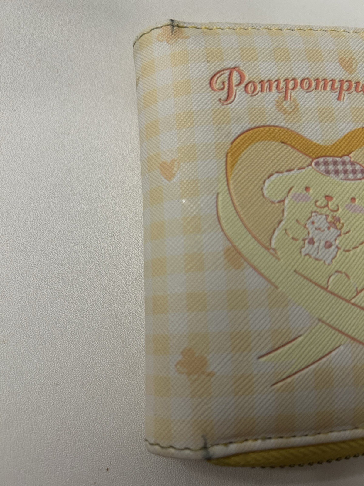 Sanrio Pompompurin Heart Half Wallet with Strap