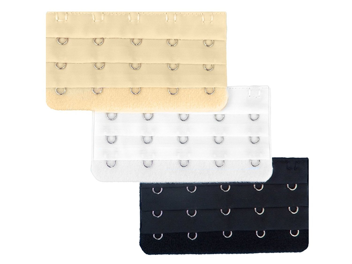 Lot of 3 Bra Extender 5 Hooks Set of 3 Extensions 5 Hook Extenders Free Shipping