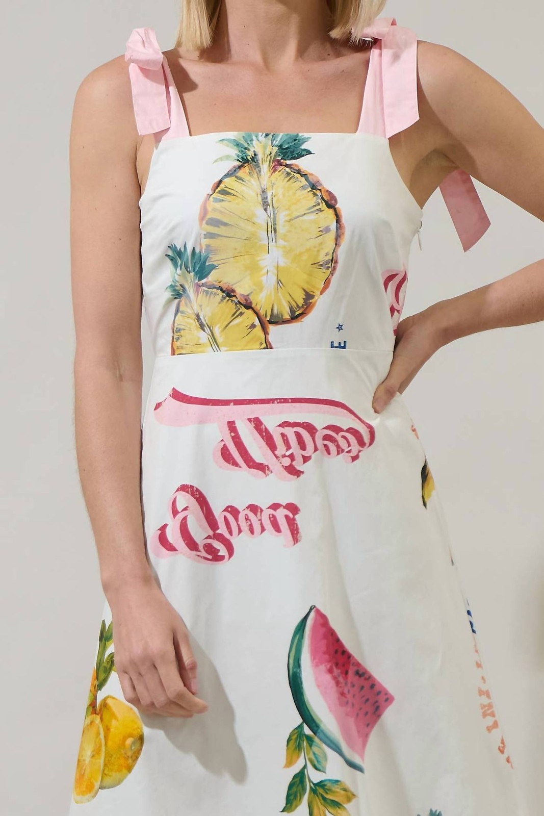 Sugarlips Zahra Island Tyra Smocked Midi Dress Size XL
