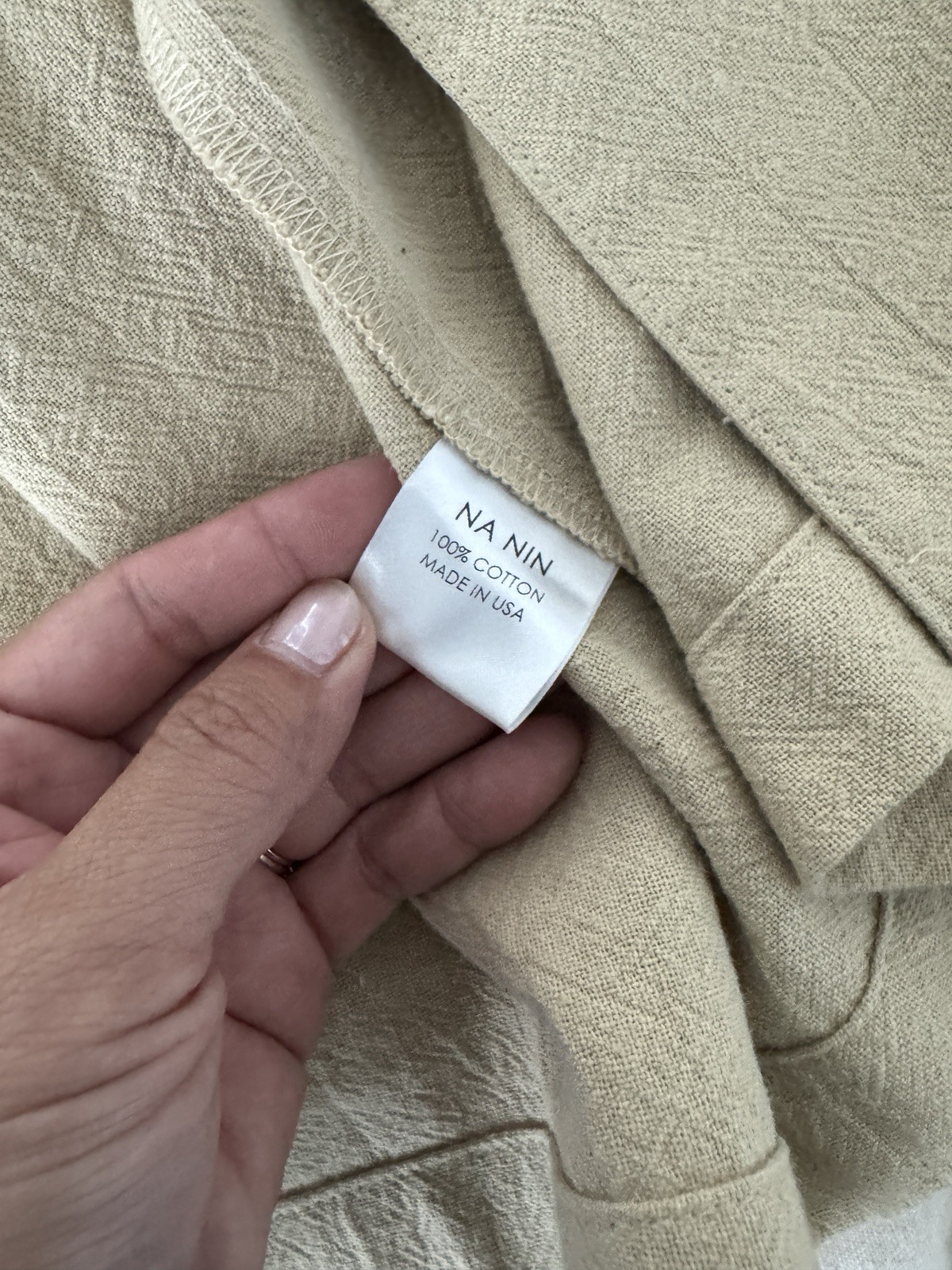 Na Nin Charlie Waffled Cotton Blazer One Size
