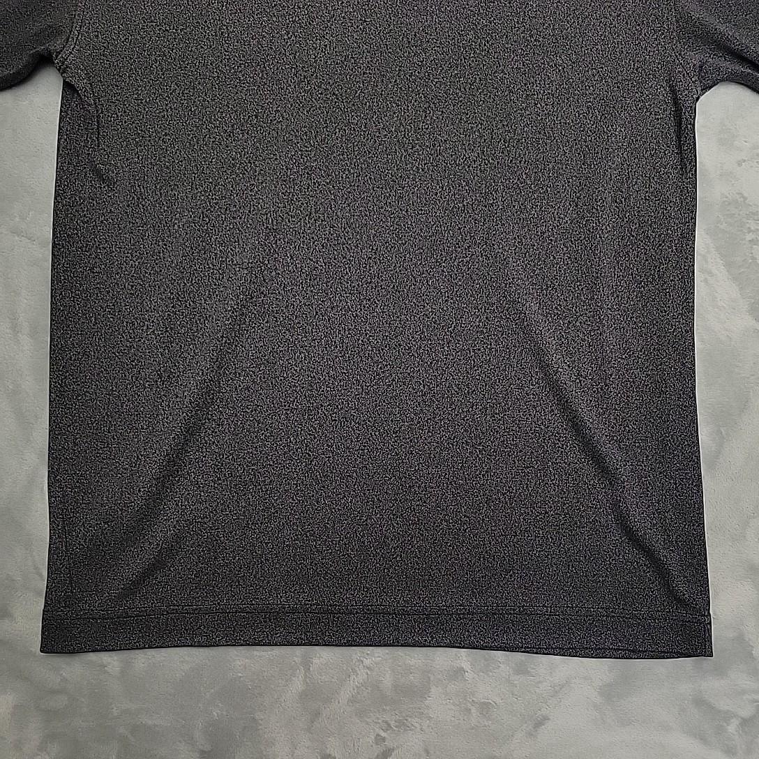 Tulliano Shirt Men Medium Black Silk Blend Mock Neck Short Sleeve Knit Luxury