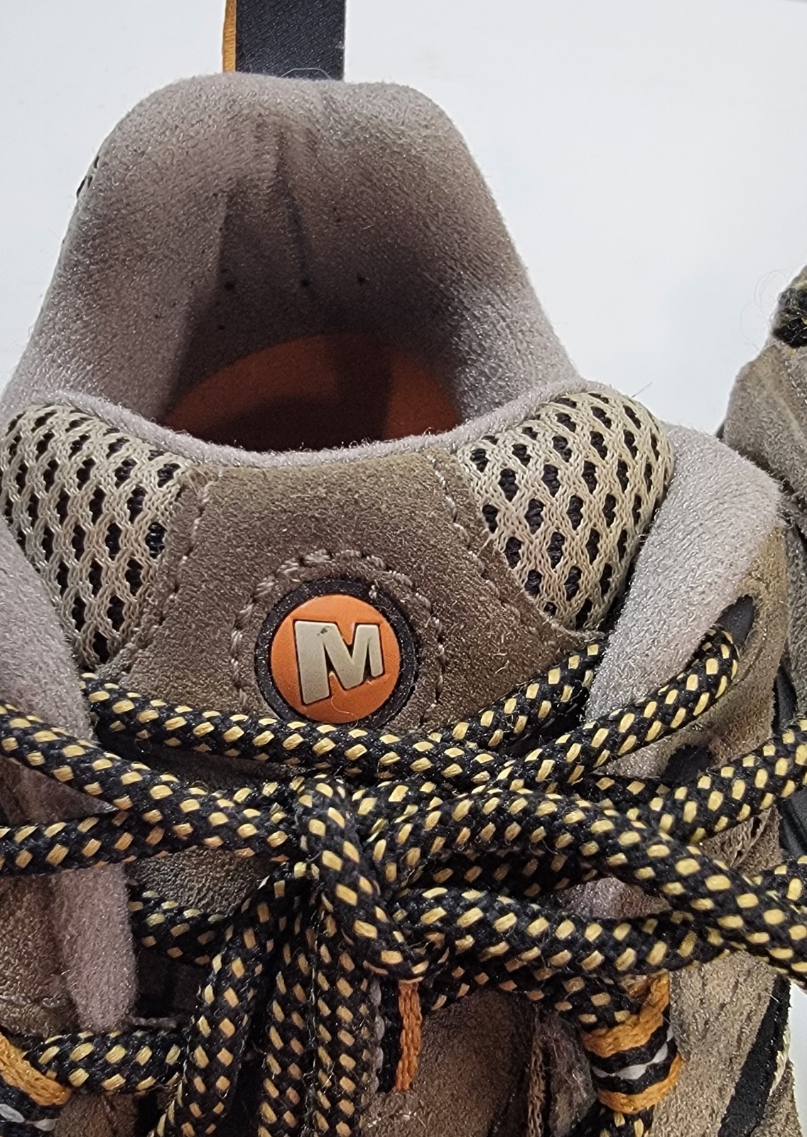 Merrell Moab Ventilator Low Hiking Shoes Mens 7 Walnut Suede Trail Vibram J86595