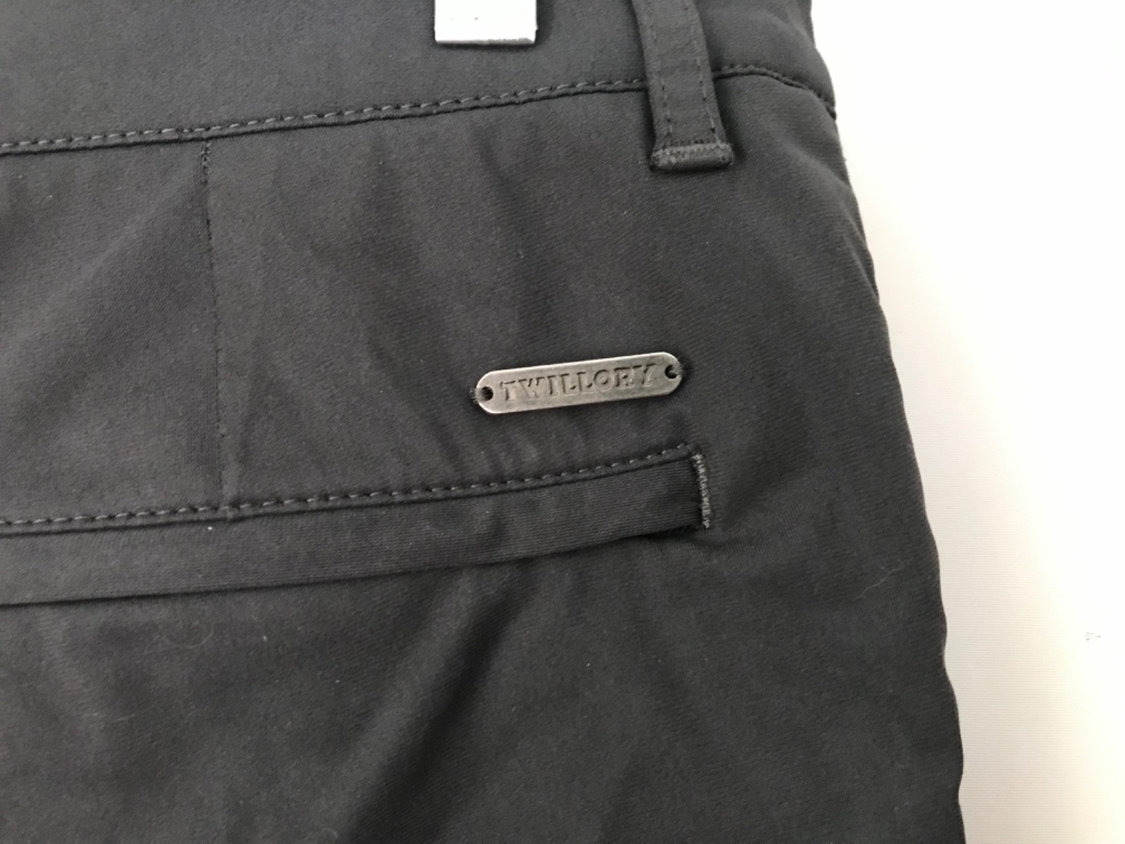 TWILLORY PERFORMANCE Mens Sz 36×34 Black Tailored Fit Technical Stretch Pants