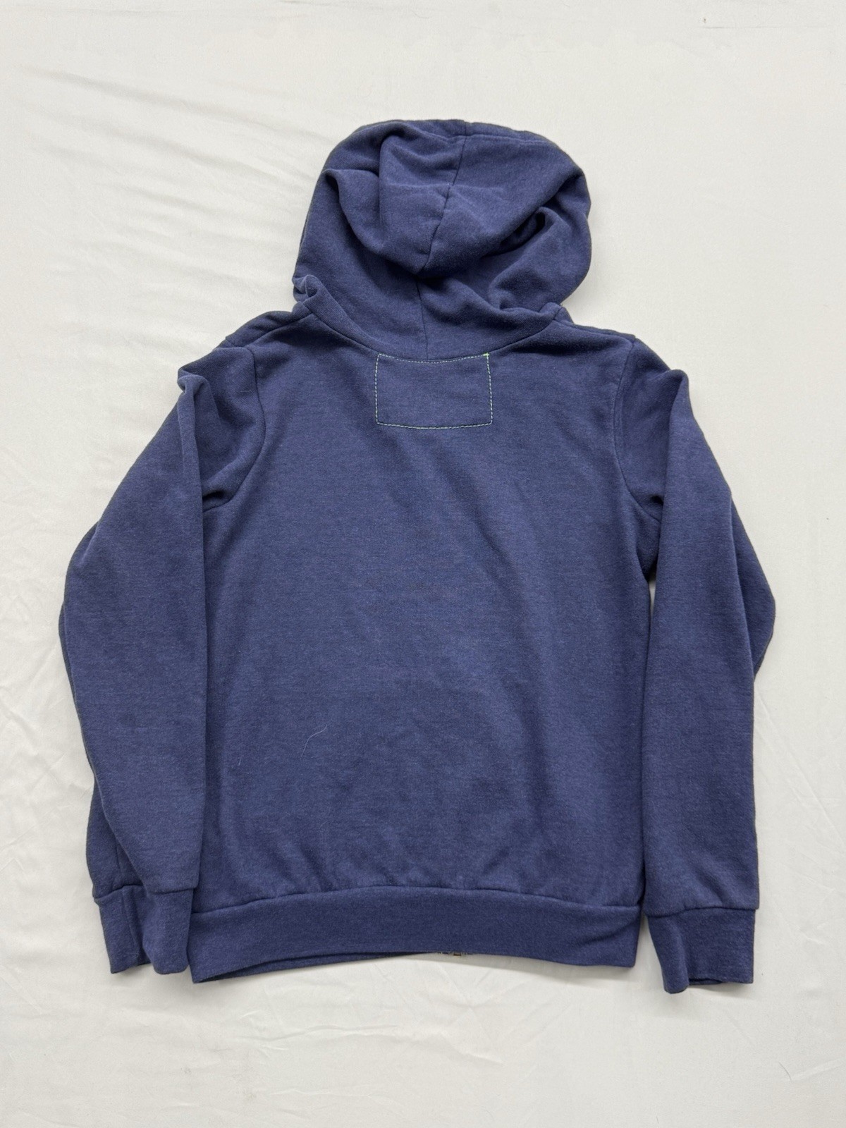 Aviator Nation Youth 12 5-Stripe Zip Up Hoodie Heather Blue Retro Rainbow Kids