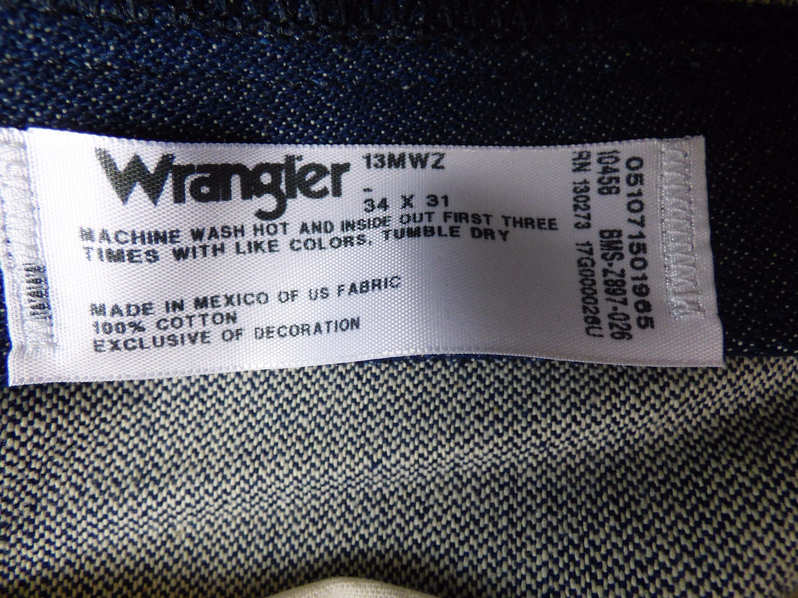 Men’s Rigid Wrangler Cowboy Cut 13MWZ Original Fit Jeans – Rigid Indigo
