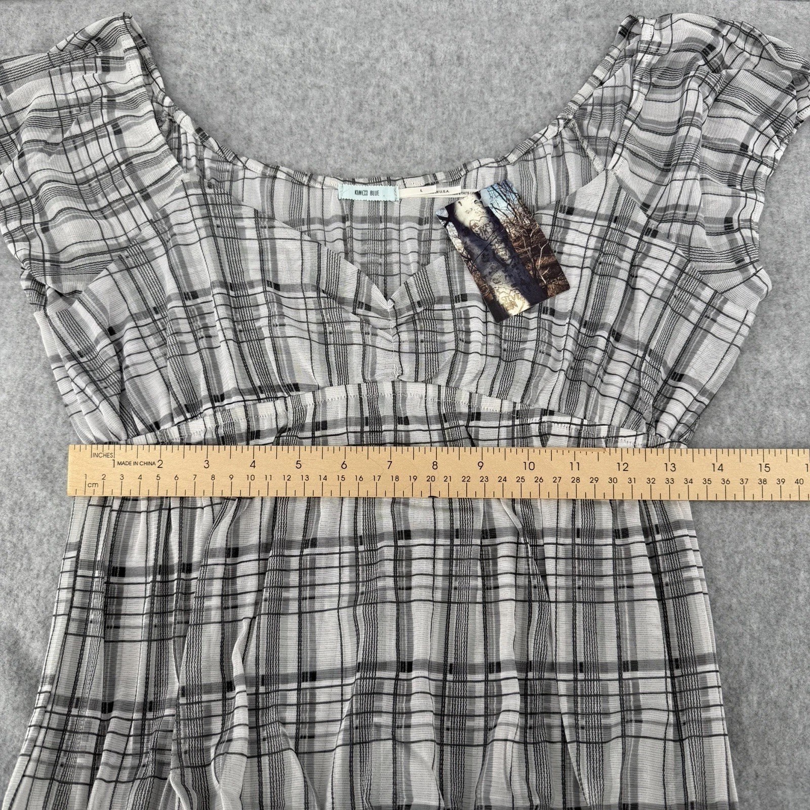 Kimchi Blue Size L Alexis Tiered Babydoll Peasant Urban Outfitters Sleeveless