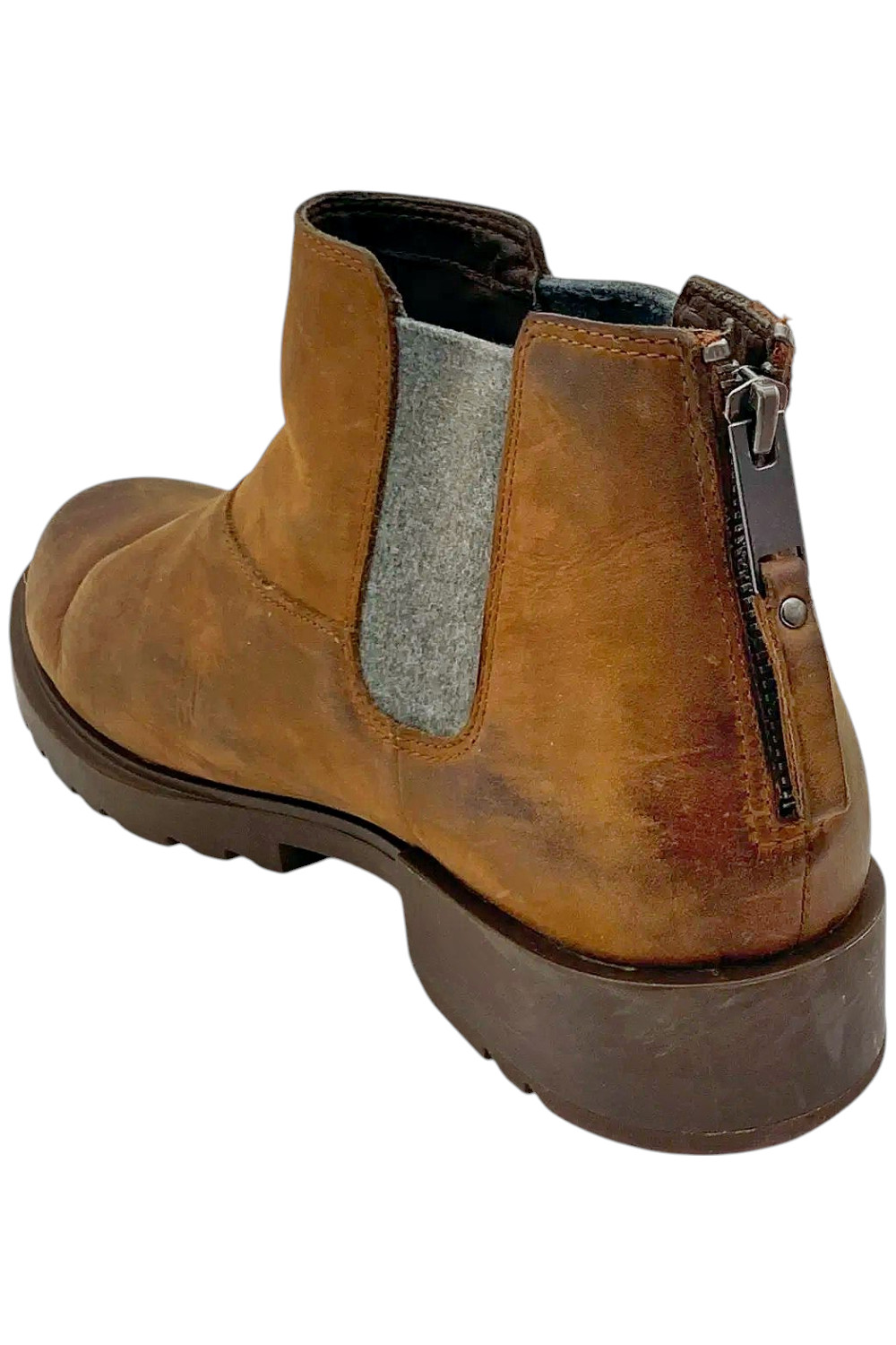 SOREL Women’s Emelie II Chelsea Leather Heel Dark Amber/Tobacco