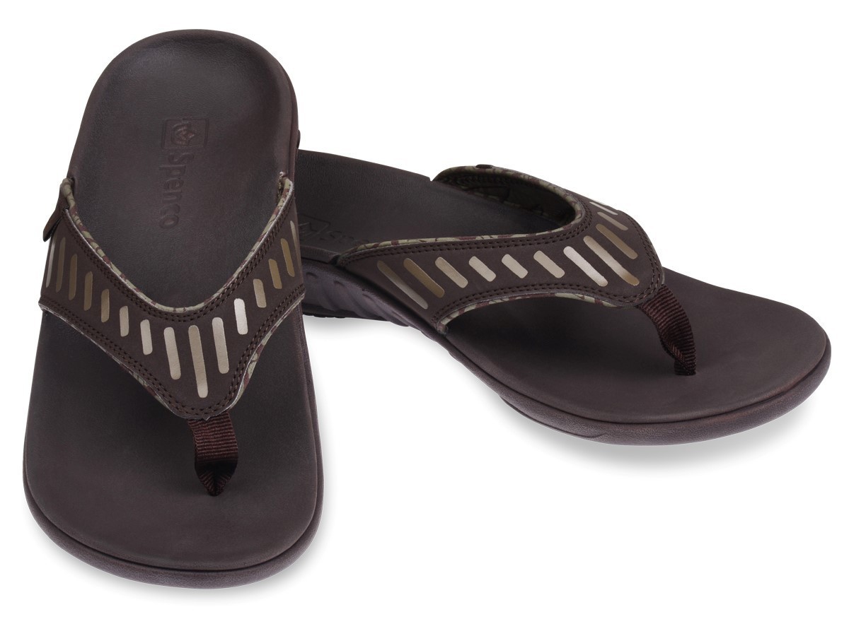 Spenco Yumi Tribal (Pattern) in Coffee Bean Sandal – Men’s Size – 12 US