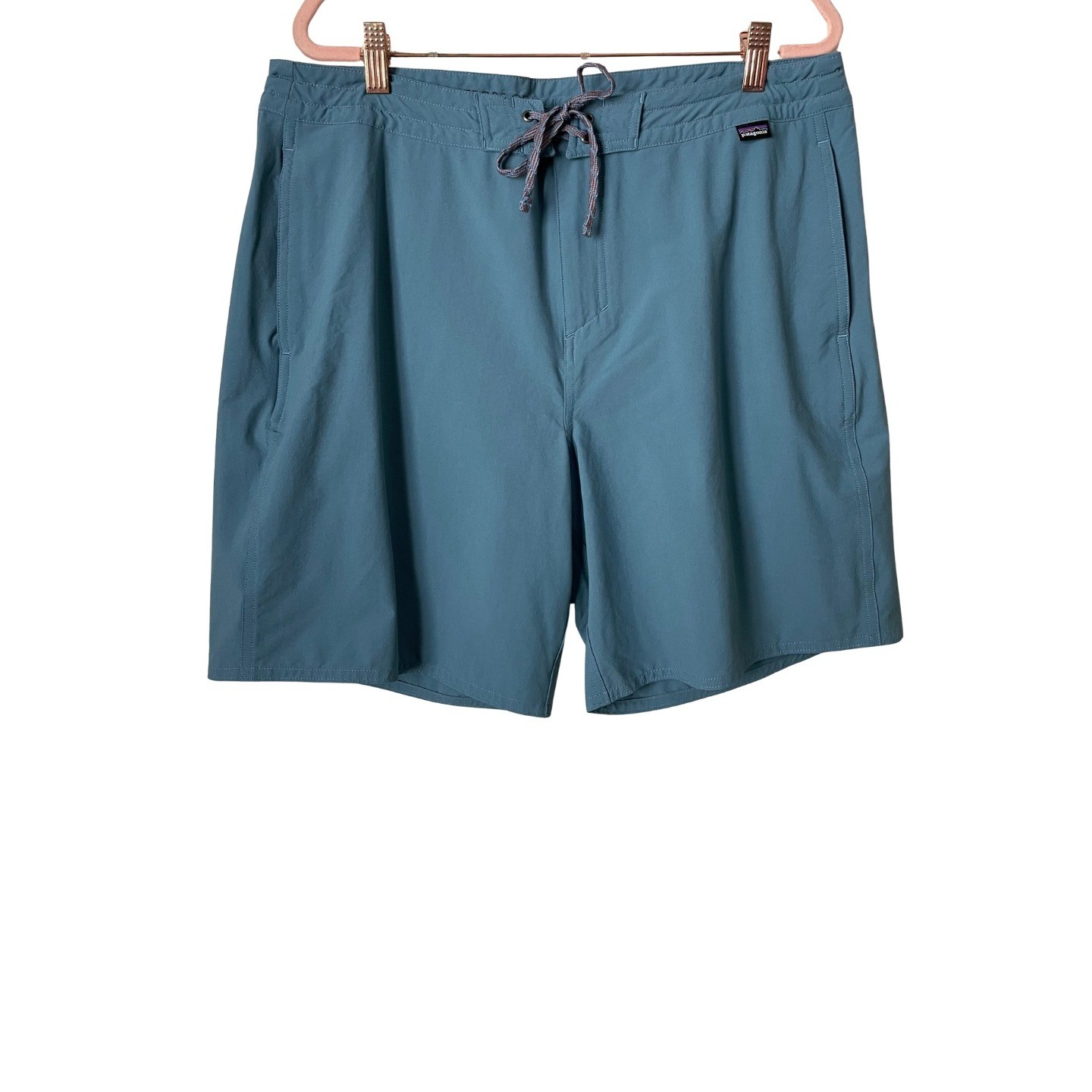Patagonia Shorts Mens 34 Blue Wavefarer Hybrid Walk Boardshorts Hiking 18 inch