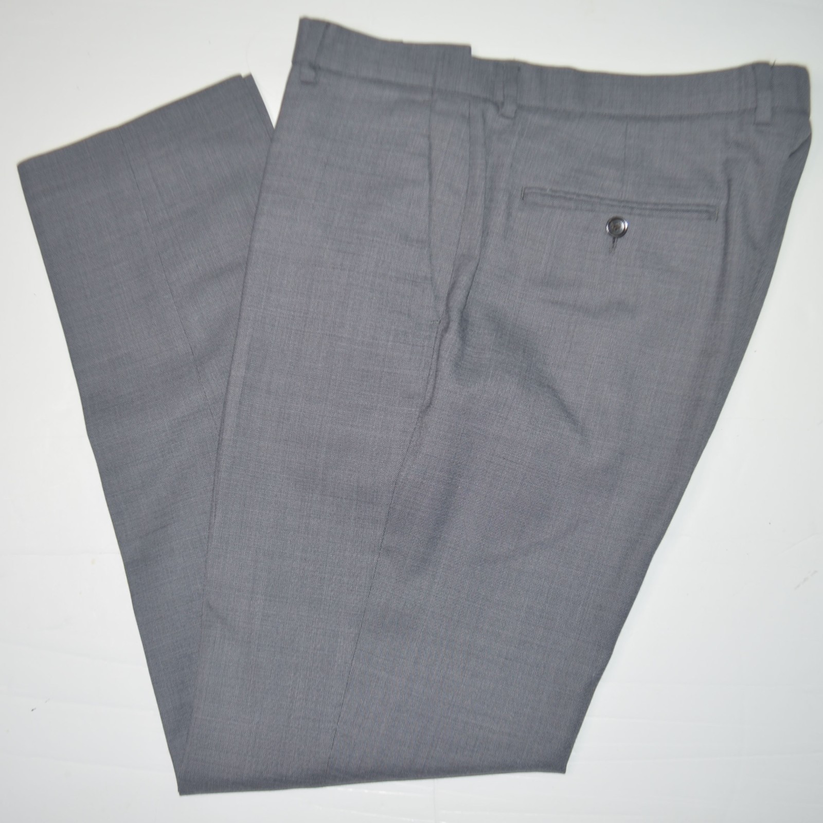J CREW Bowery Slim Fit Stretch Wool Sharkskin Flat Front Dress Pants 32 x 32