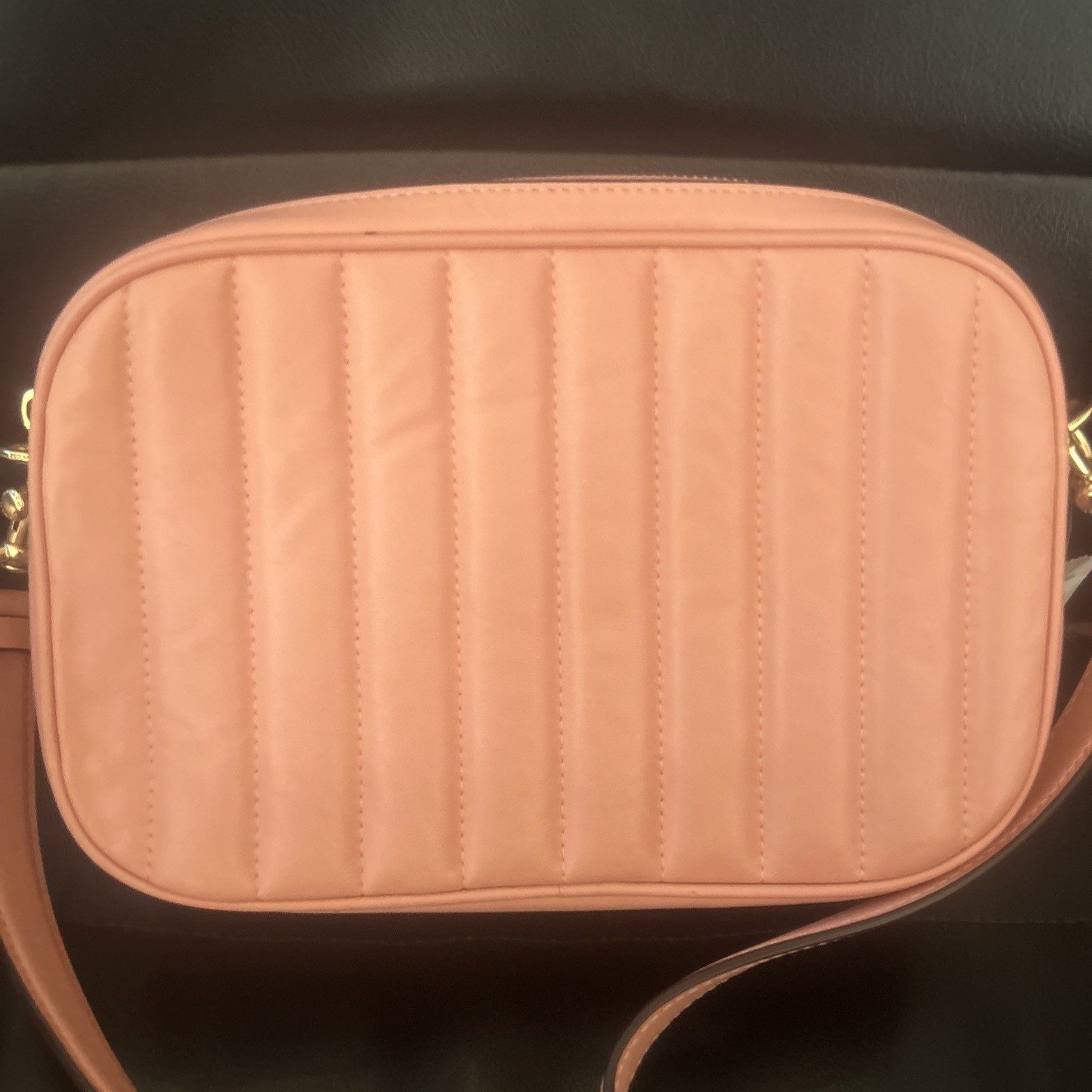 Coach Jes Crossbody Linear Quilting Leather Pink New Reg $428 Authentic