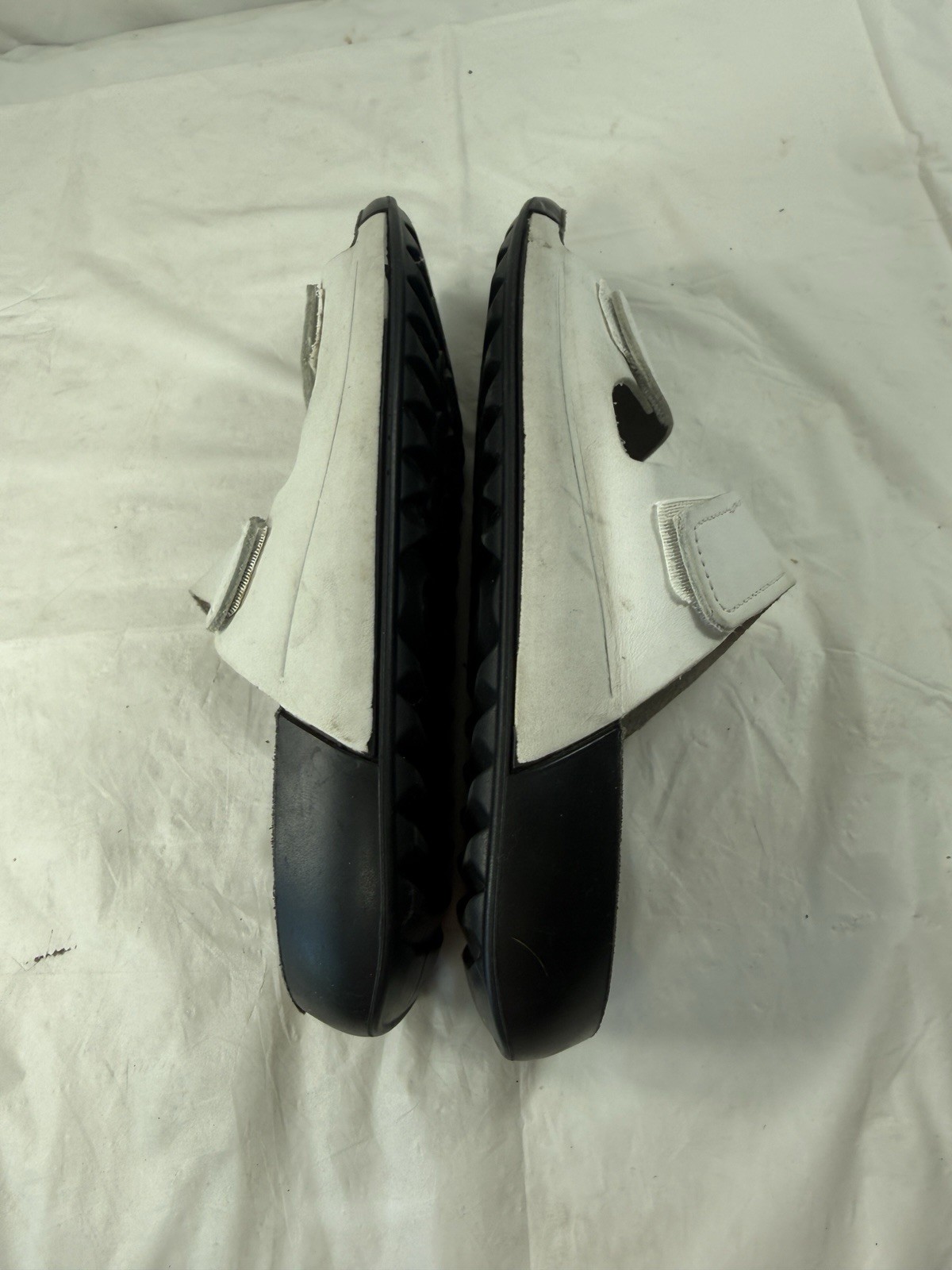 Ecco 2nd Cozmo 2 Band Leather Slide White Sandal Size 6-6.5
