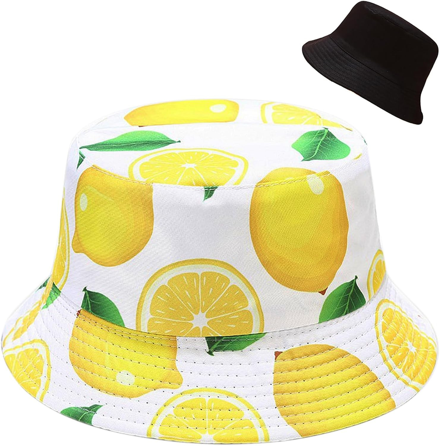 Unisex Bucket Hat Beach Sun Hat Aesthetic Fishing Hat for Men Women Teens, Rever