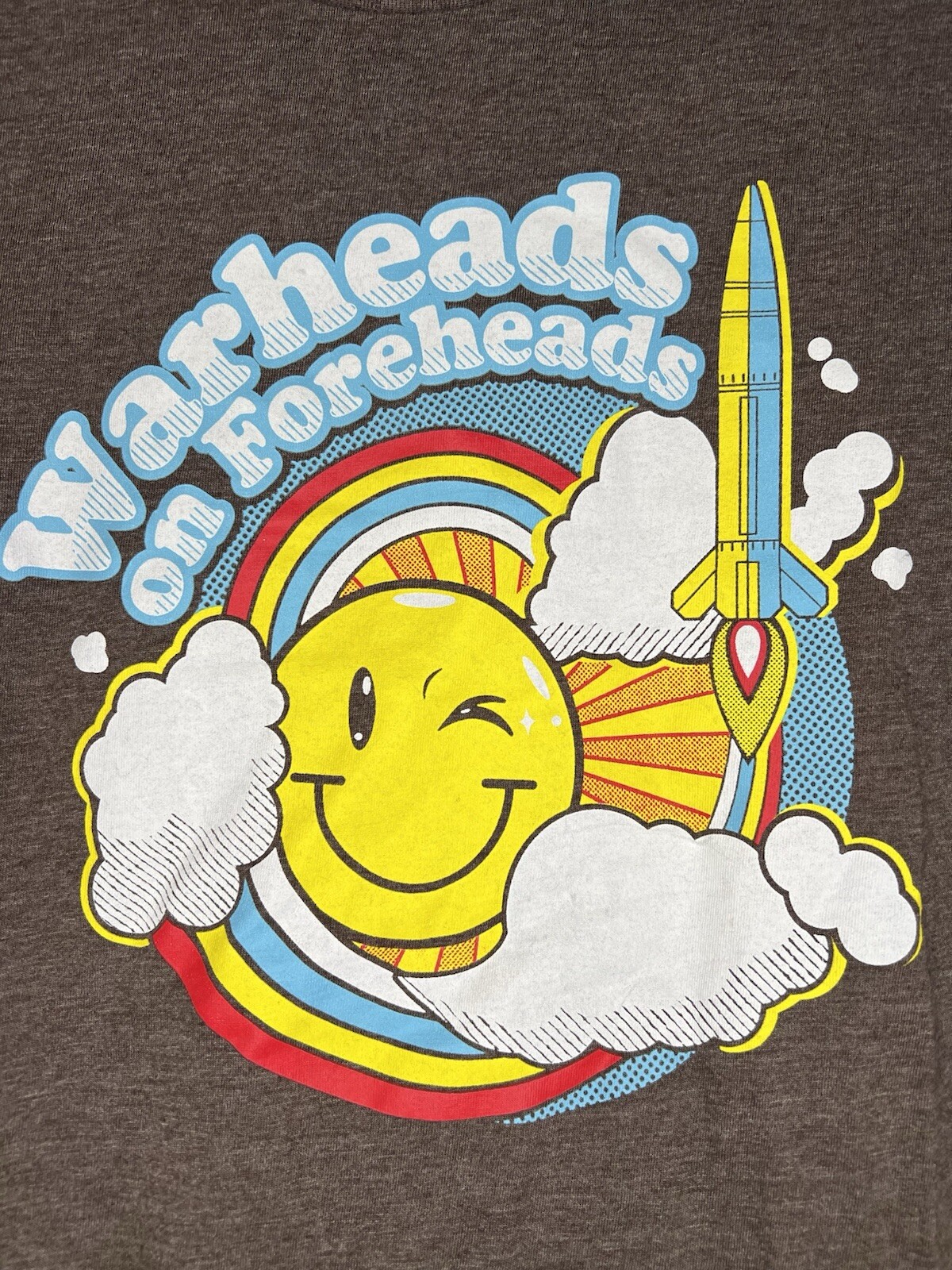 Grunt Style Warheads On Foreheads T Shirt L Brown NEW WITH TAGS