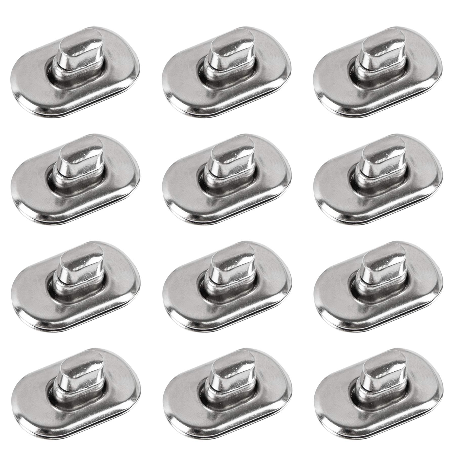 12 Pack Turn Lock Clasp Meal Bag Purse Closure Twist Lock Fasteners for Handbag