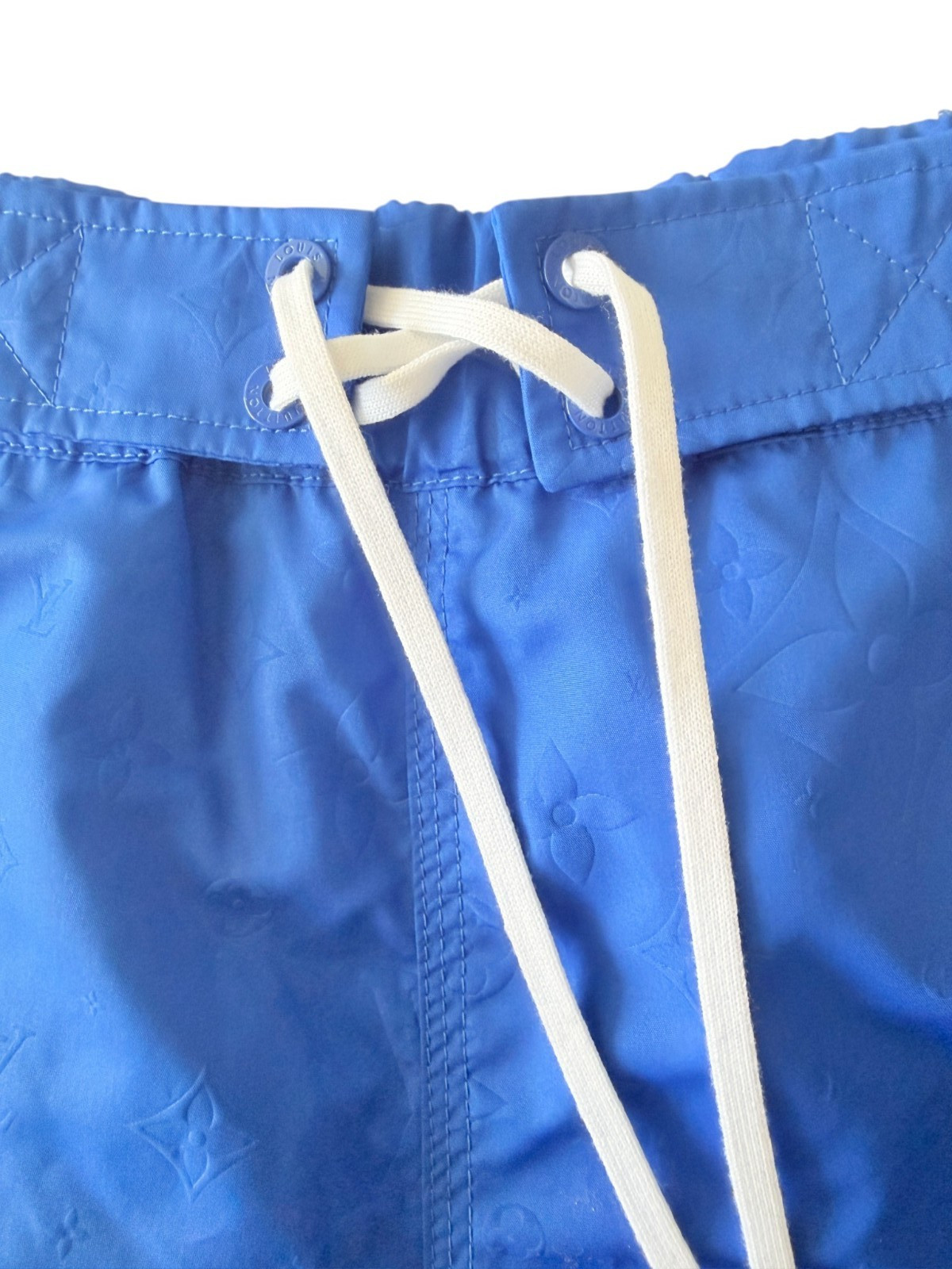 Louis Vuitton 2022 LV Monogram 3D Pocket Swim Trunks Blue XS NWT Virgil Abloh