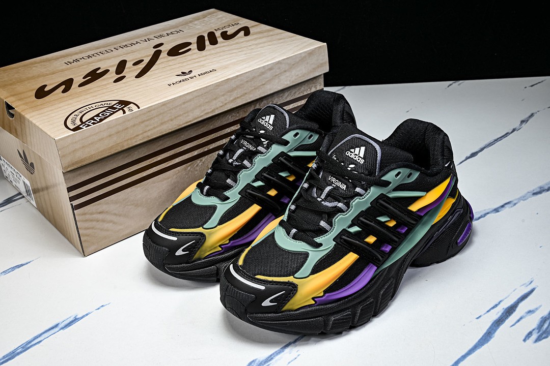 KJ5768 ad**as Adistar Jellyfish Pharrell Williams Black/Green Shoes Size 4-13