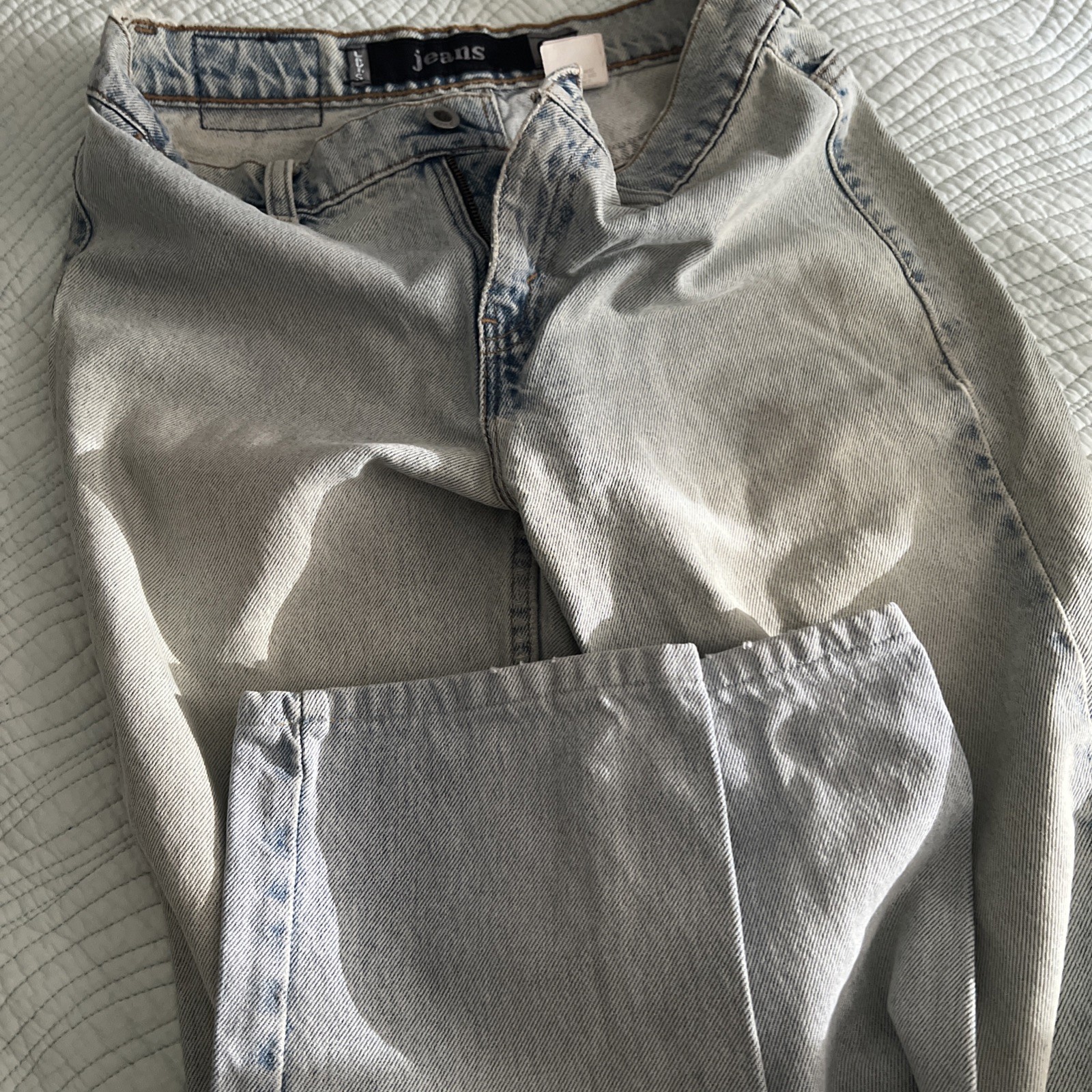 Vtg LEVI’S Silvertab Jeans Women’s Jr 9 M Light Wash 100% Cotton Straight Denim