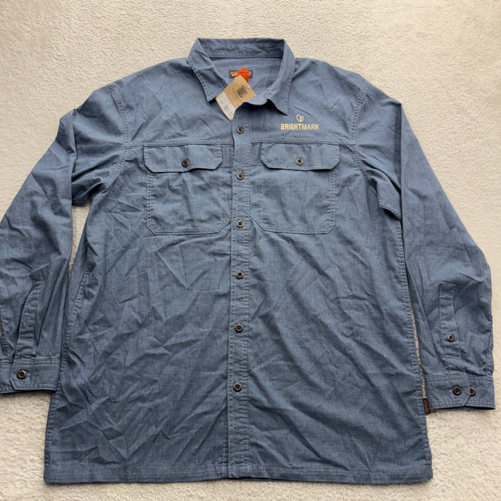 Patagonia Mens Light Farrier Shirt Utility Blue Hemp Blend Large 41850 SP24 NWT