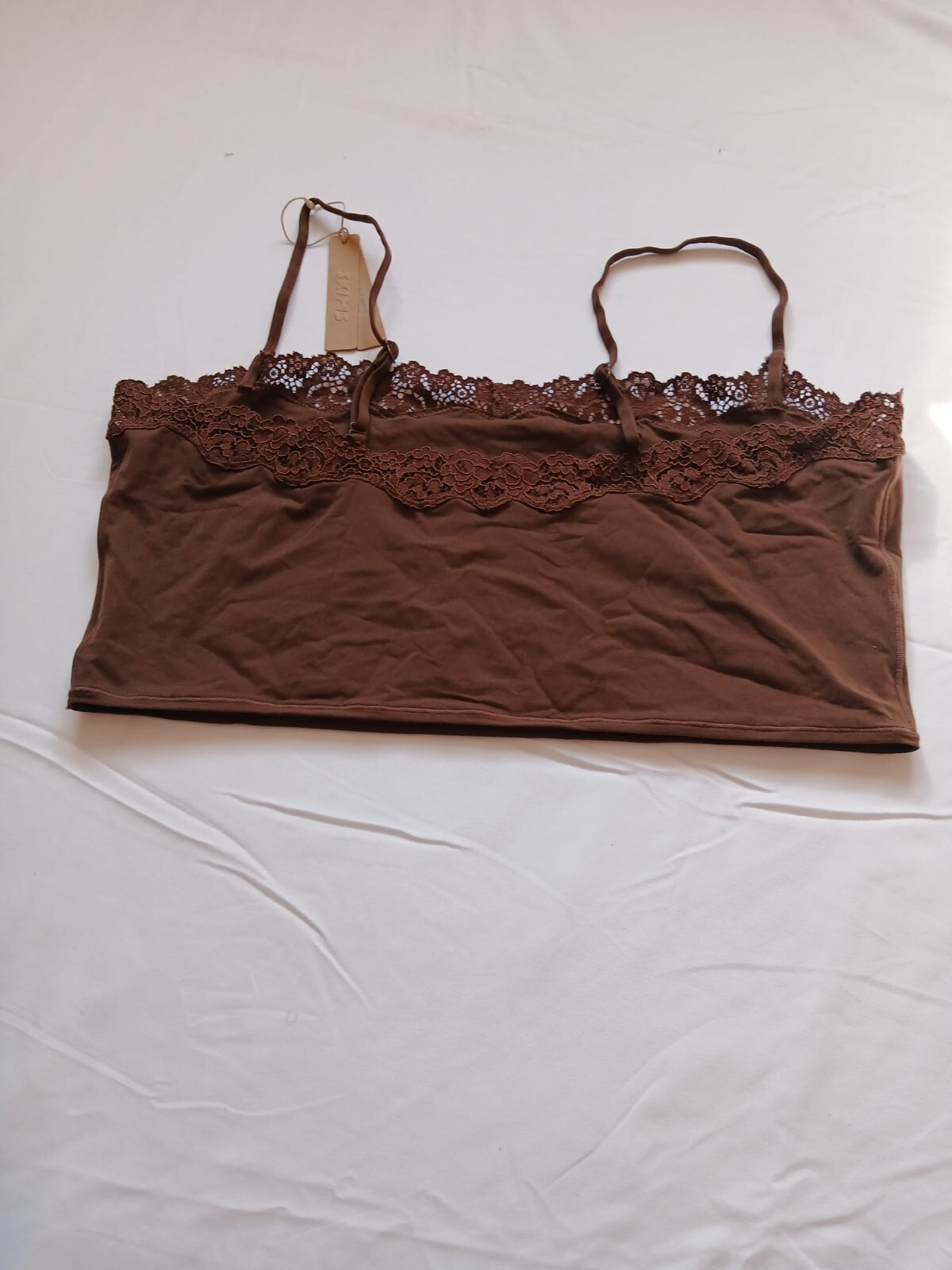 Skims Women’s Super Soft Lace Cami Color Coca Style TP-TNK-2692 Size 3X G79