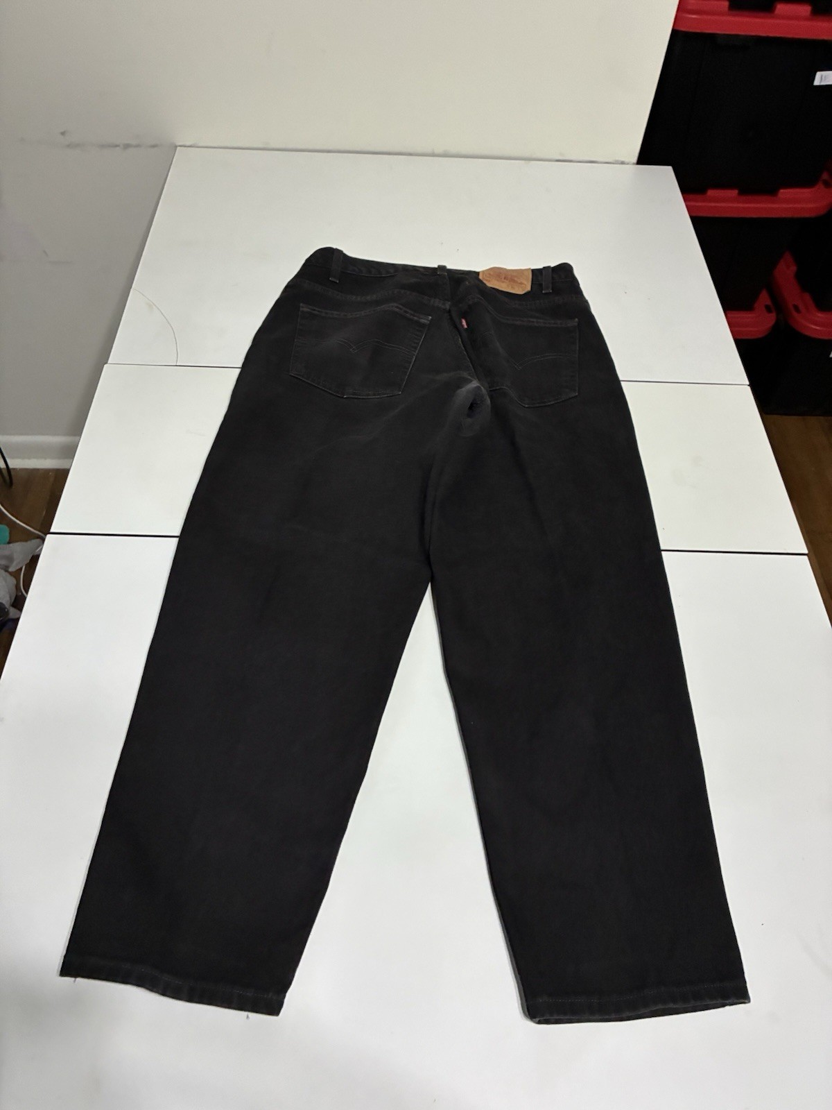 Vintage Levi’s 560 Jeans 36×30 Black Baggy Loose Tapered Skater Grunge Cyber Y2K