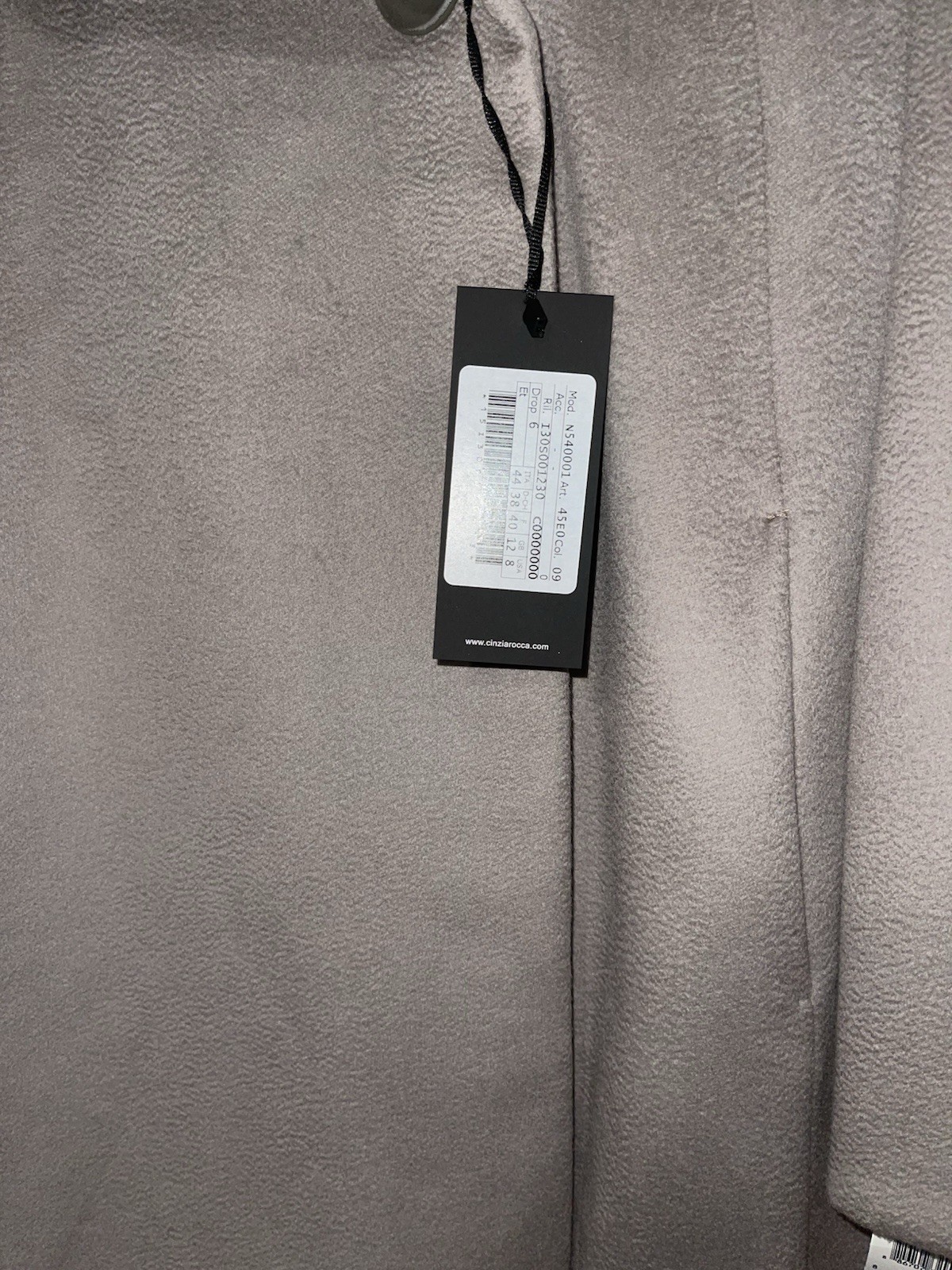 Cinzia Rocca Virgin Wool Coat Woman’s 8 Light Taupe Brand New Made In Italy