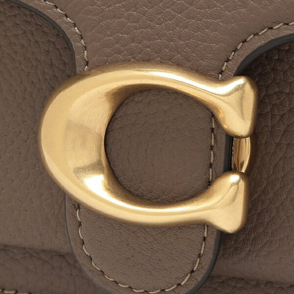 COACH Tabby Shoulder Bag 20 Leather Crossbody B4 Darkstone CY201 size Small