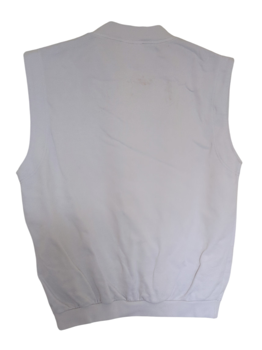 Vintage Adidas 1980s Stefan Edberg Pullover Sleeveless Tank Top Gilet Vest 40/42