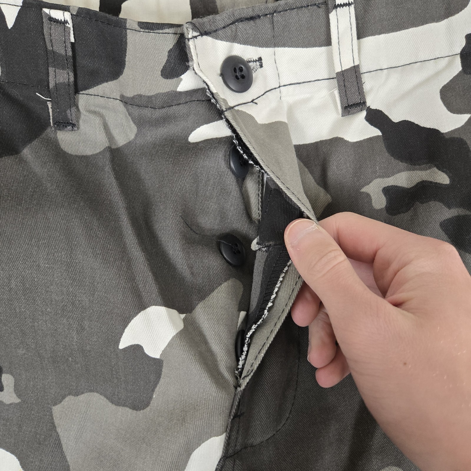Rothco Urban BDU Cargo Pants Mens Medium Black White City Snow Camo Tactical