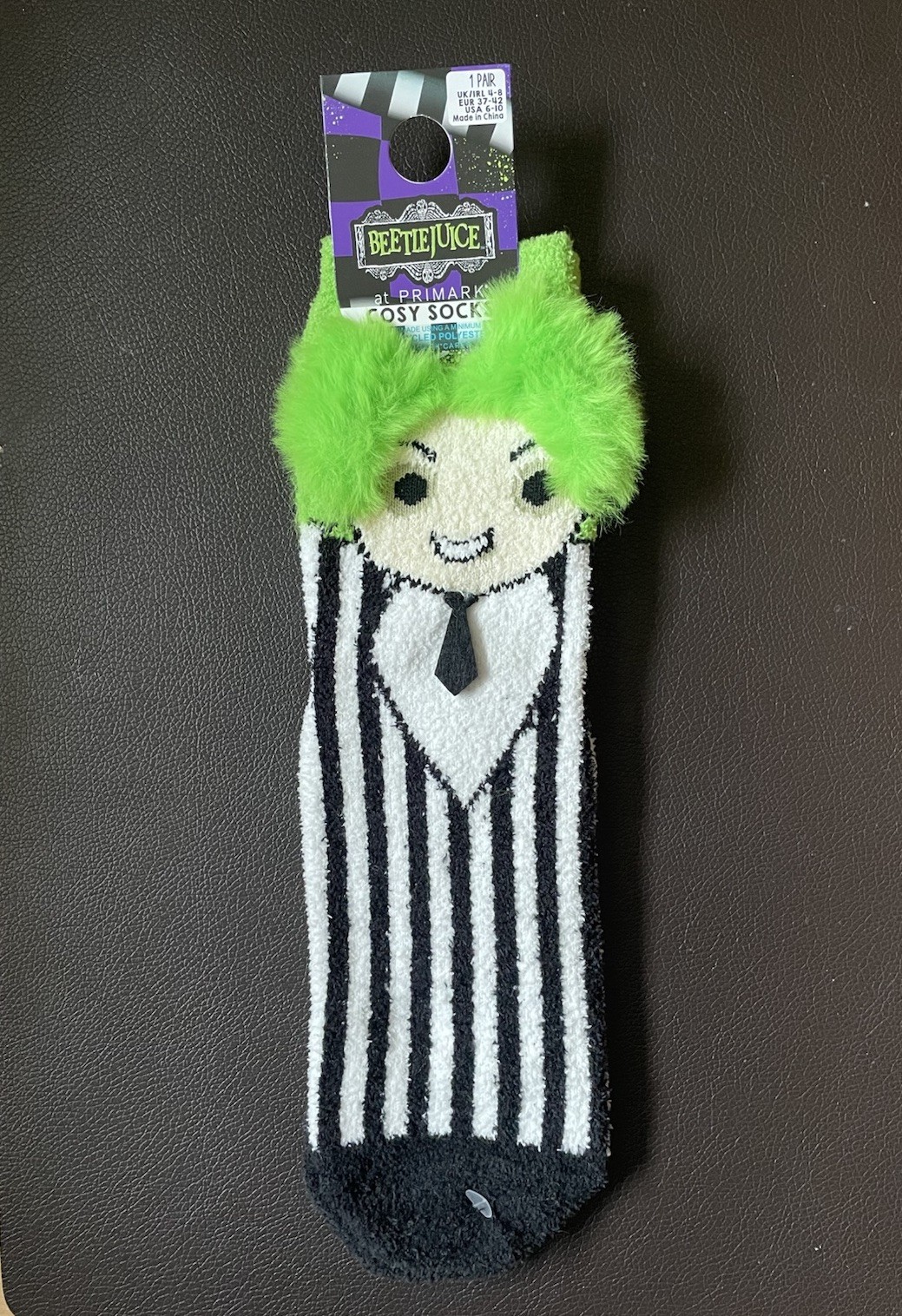Beetlejuice Cosy Socks Halloween Cosy Socks Size 37/38/39/40/41/42 Socks