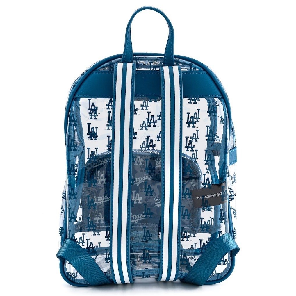 Retired Loungefly MLB Los Angeles Dodgers Clear Mini Backpack LA Dodger Bag