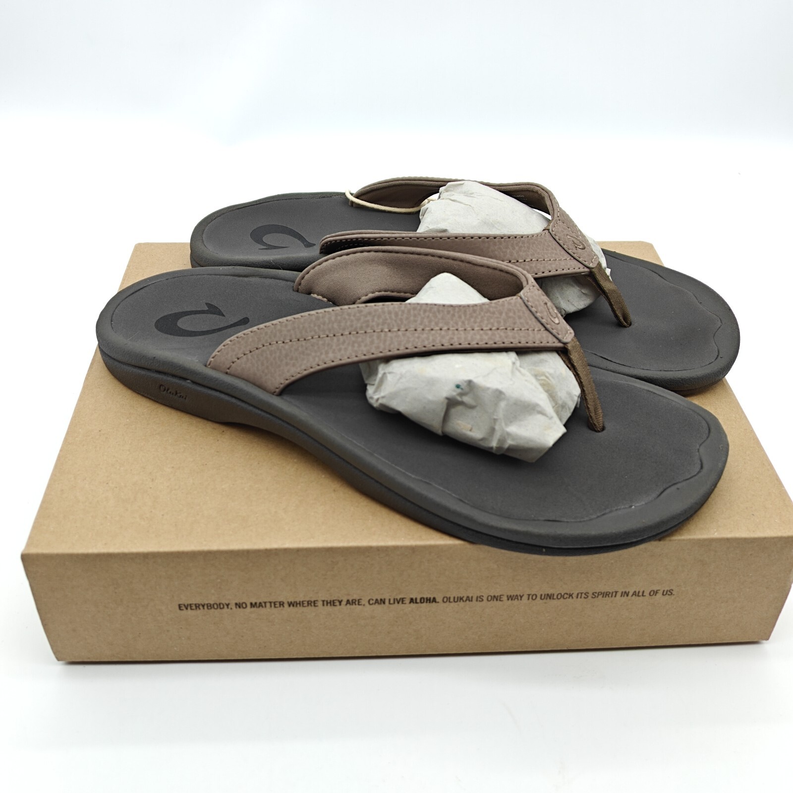 OluKai Women’s Ohana 20110-WM4E Brown Flip Flop Beach Sandals New SZ 6/7/8/9