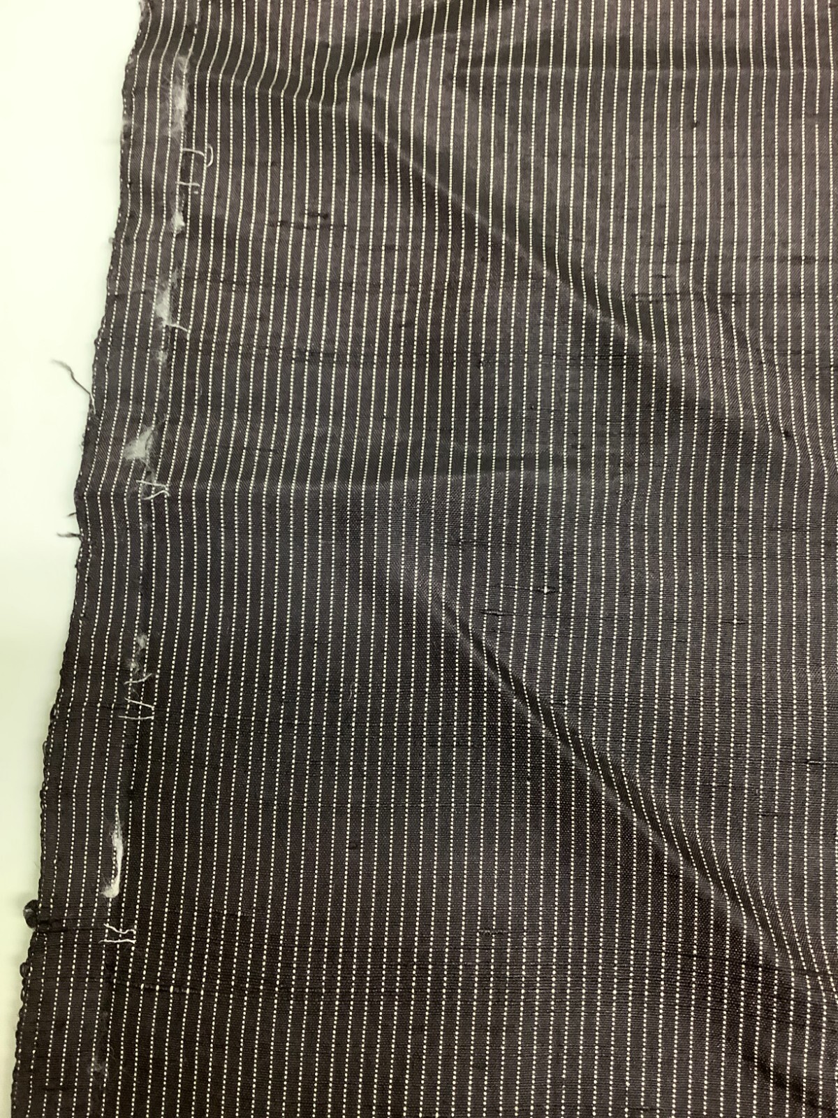 Japanese Vintage Kimono Fabric cloth Boro pure silk black scrub dirt 52.7×7.4in