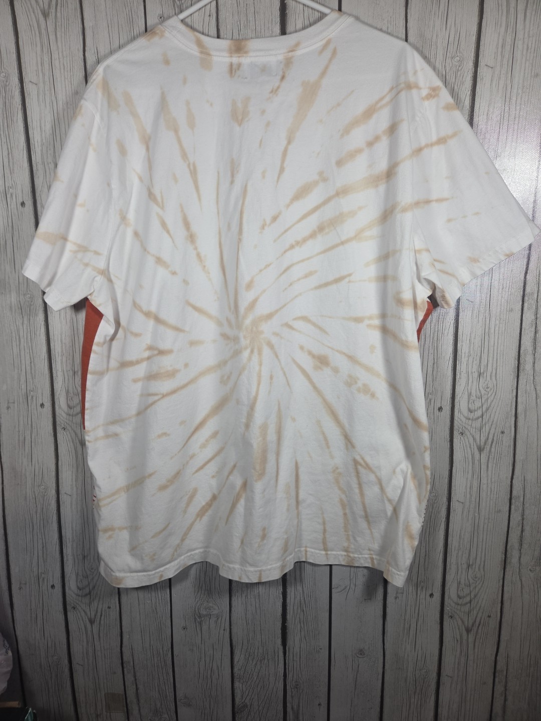Disney The Lion King TShirt White Orange Size XL Tye Dye Simba Timon Pumba Print